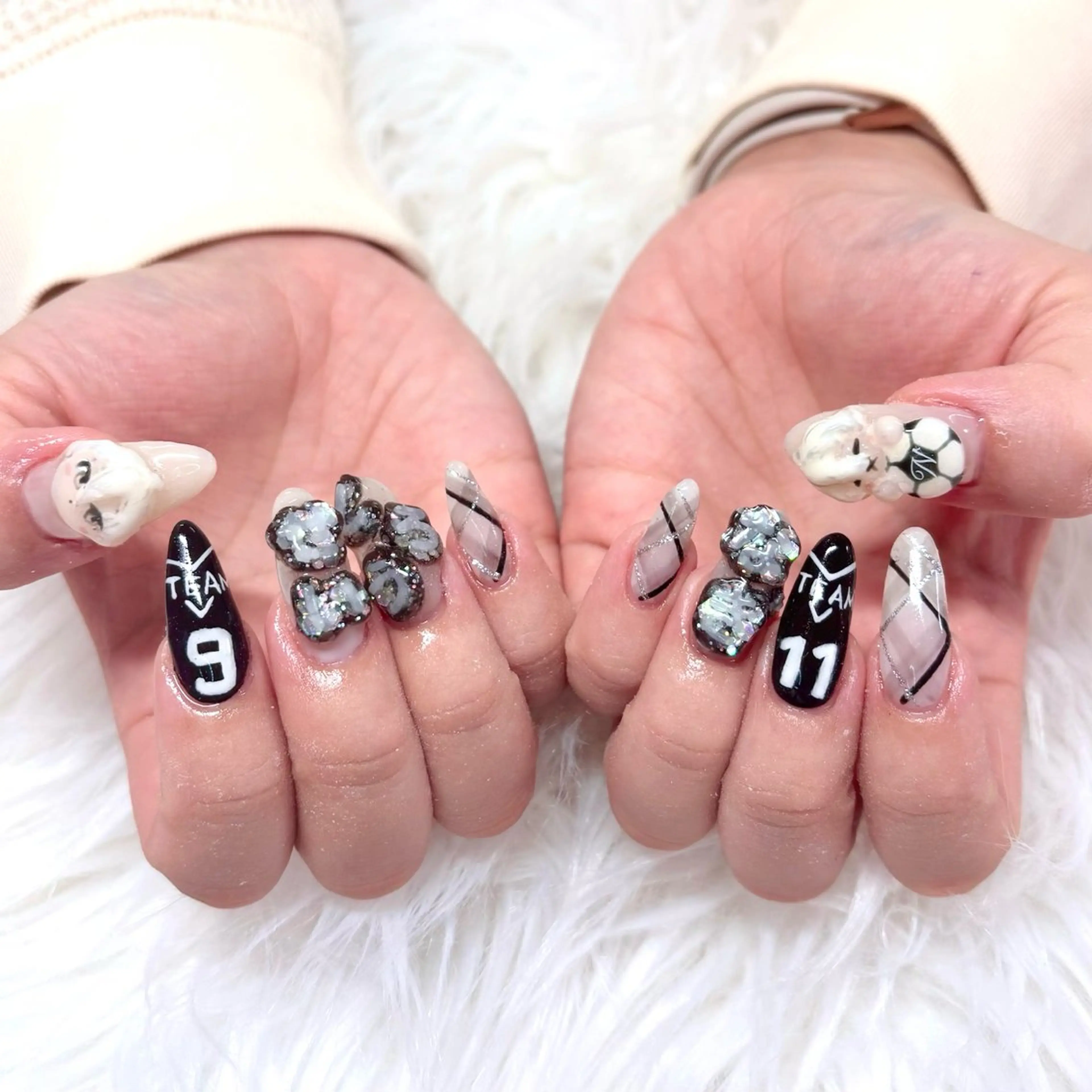 ネイル ジェルネイル 持ち込み パラジェル ハンドネイル Noix nailのネイルデザイン