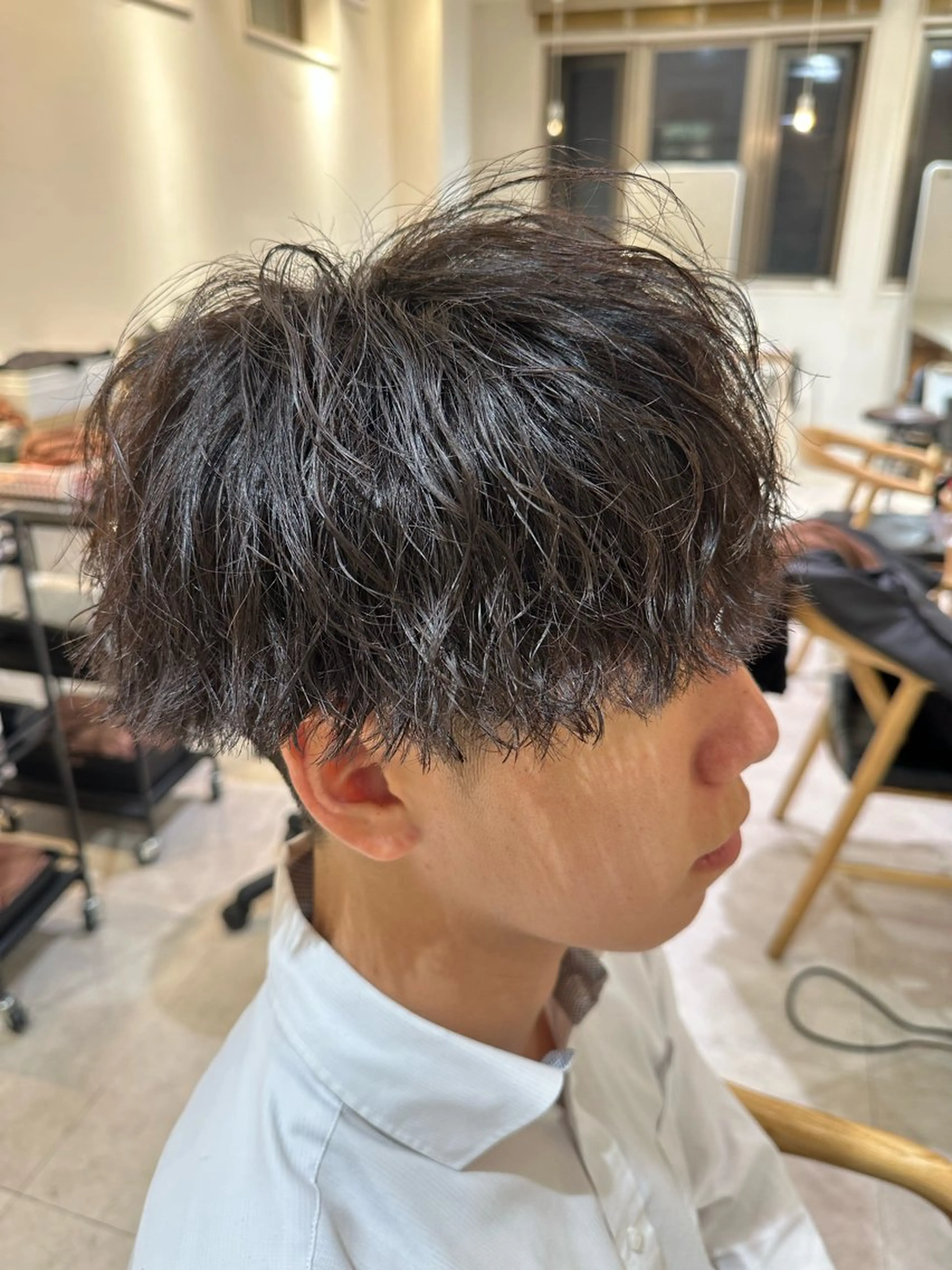 パーマ メンズ カット パーマ トリートメント AI TOKYO  men's 横浜所属・【パーマの達人】 💎メンズ特化🔥徹のヘアスタイル