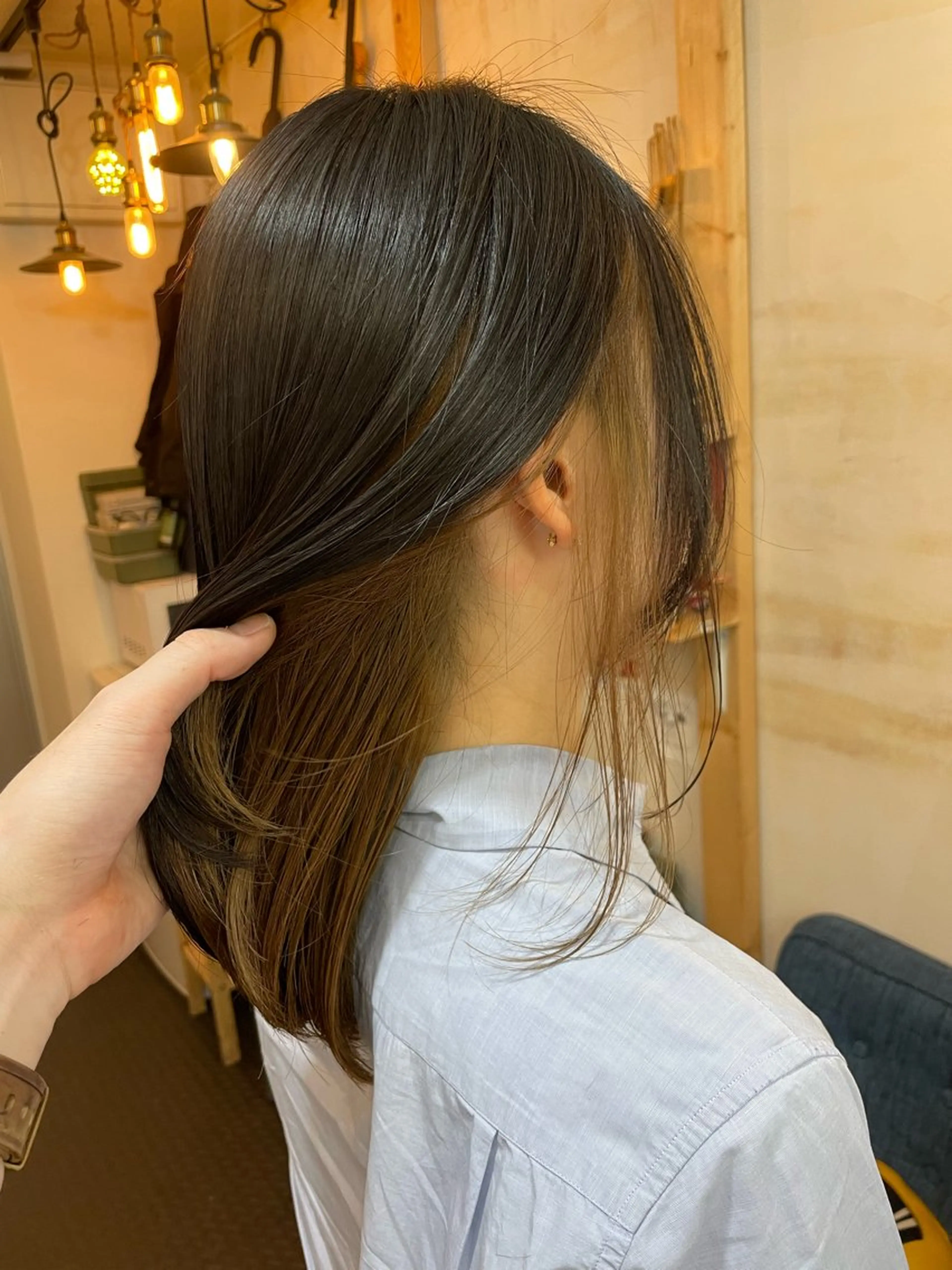 ロング カラー インナーカラー カット ヘアカラー トリートメント SUN GLOW  サングロウ所属・水素トリートメント／ 髪質改善/ナカノメのヘアスタイル