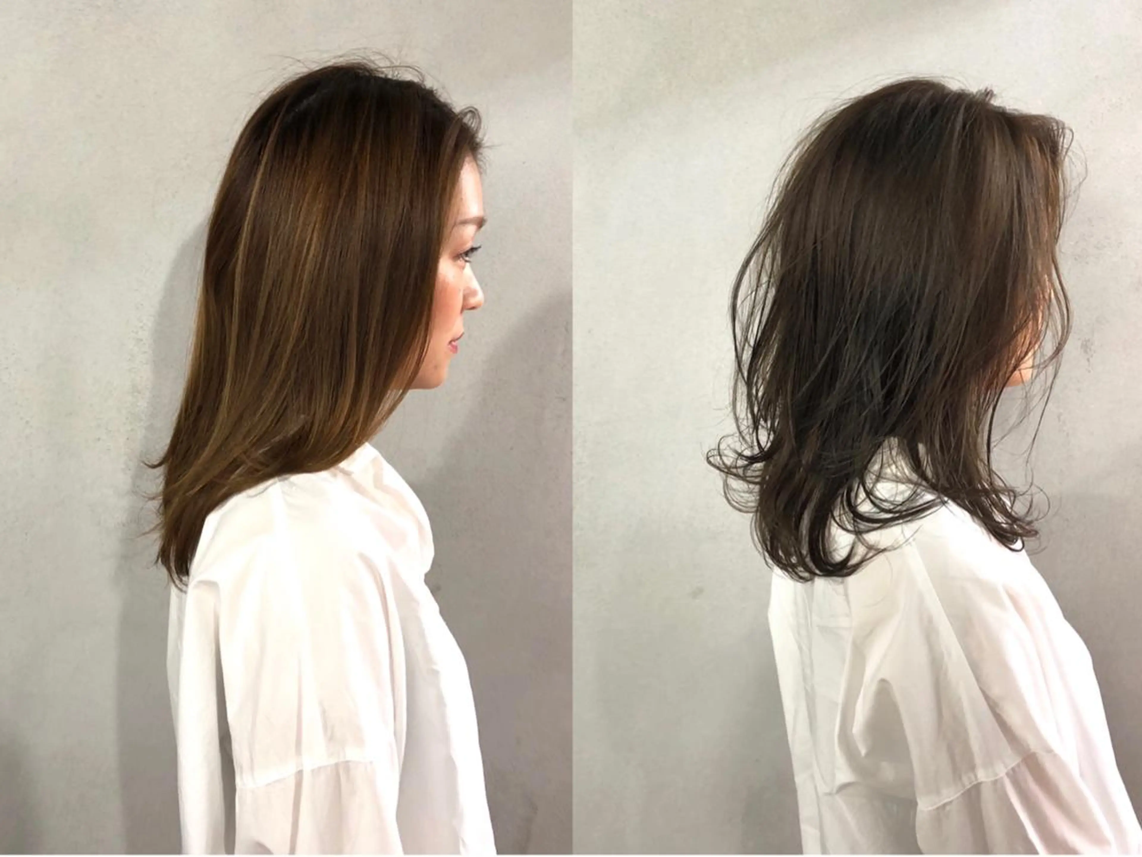 ミディアム カラー ピンクカラー バイオレットカラー ヘアカラー トリートメント ボブ/ショート/ 白髪染め/メンズ葛西のヘアスタイル