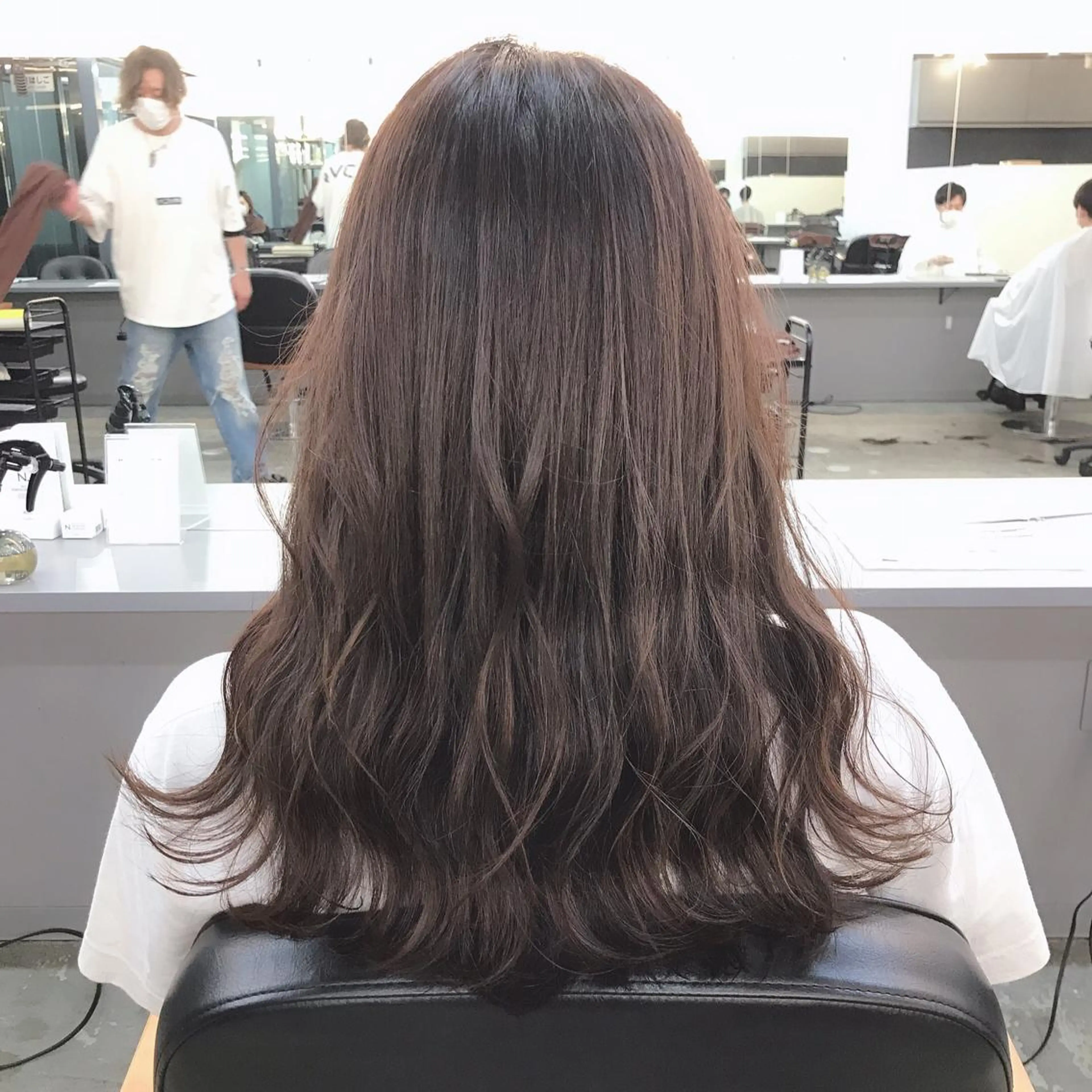 セミロング カラー カット ヘアカラー トリートメント across hair design 池袋店所属・伊藤 華紀ᵕ̈*のヘアスタイル