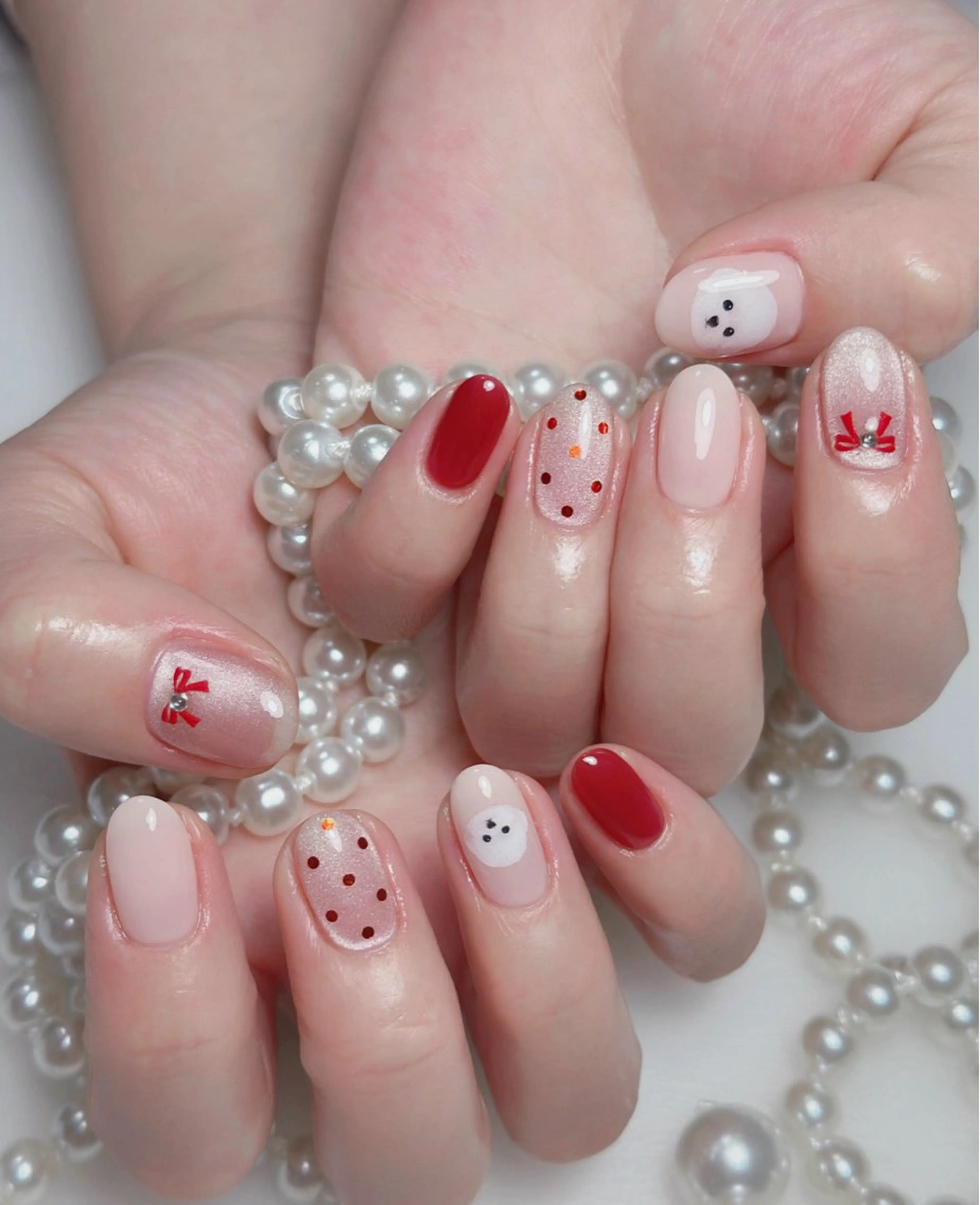 ネイル オーロラネイル 長さ出し フットネイル 韓国ネイル ラメ(グリッター) ハンドネイル 👍thumbs up nail👍のネイルデザイン