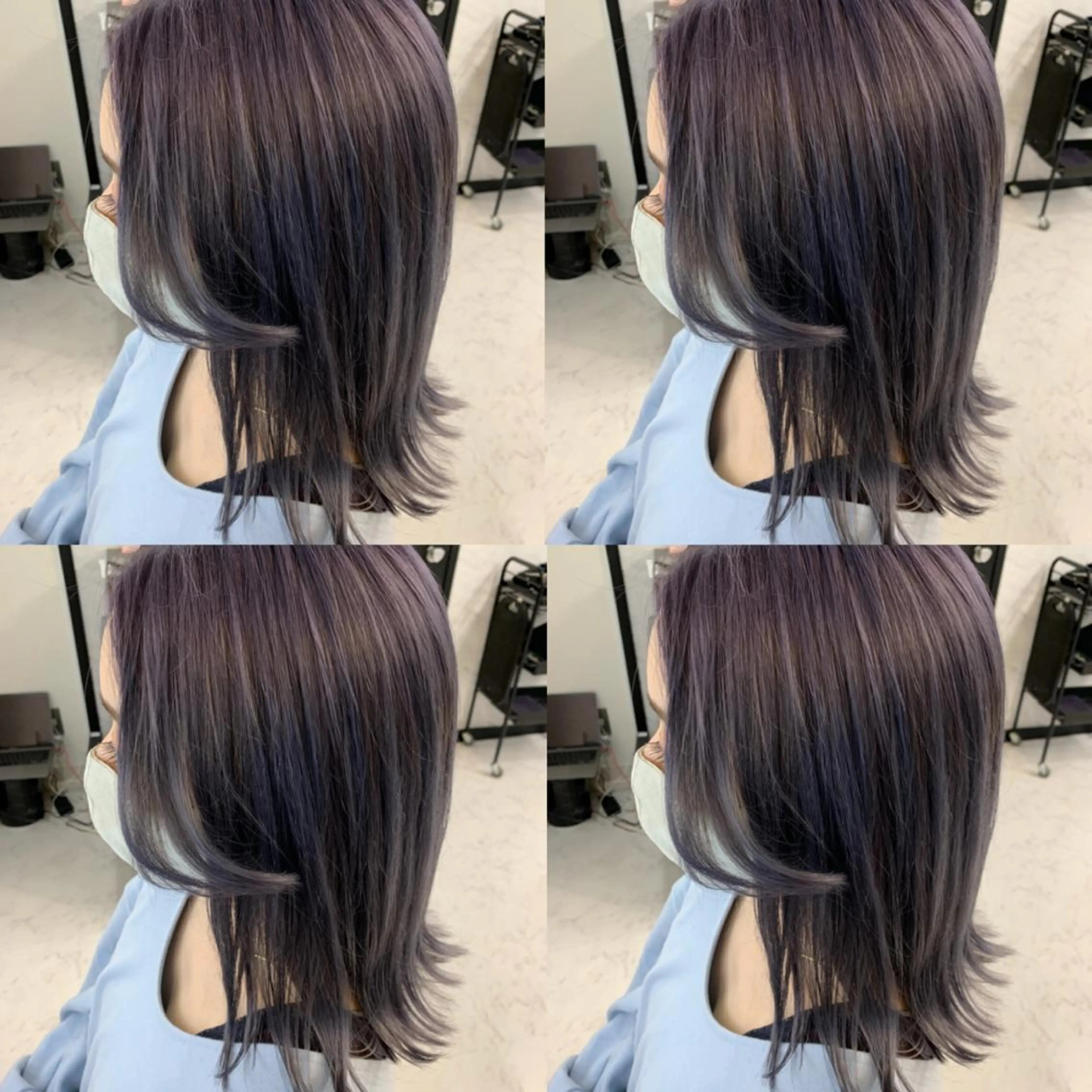 セミロング カラー ヘアアレンジ ヘアカラー トリートメント 🦋韓国ヘア 坂本 菜摘🦋のヘアスタイル