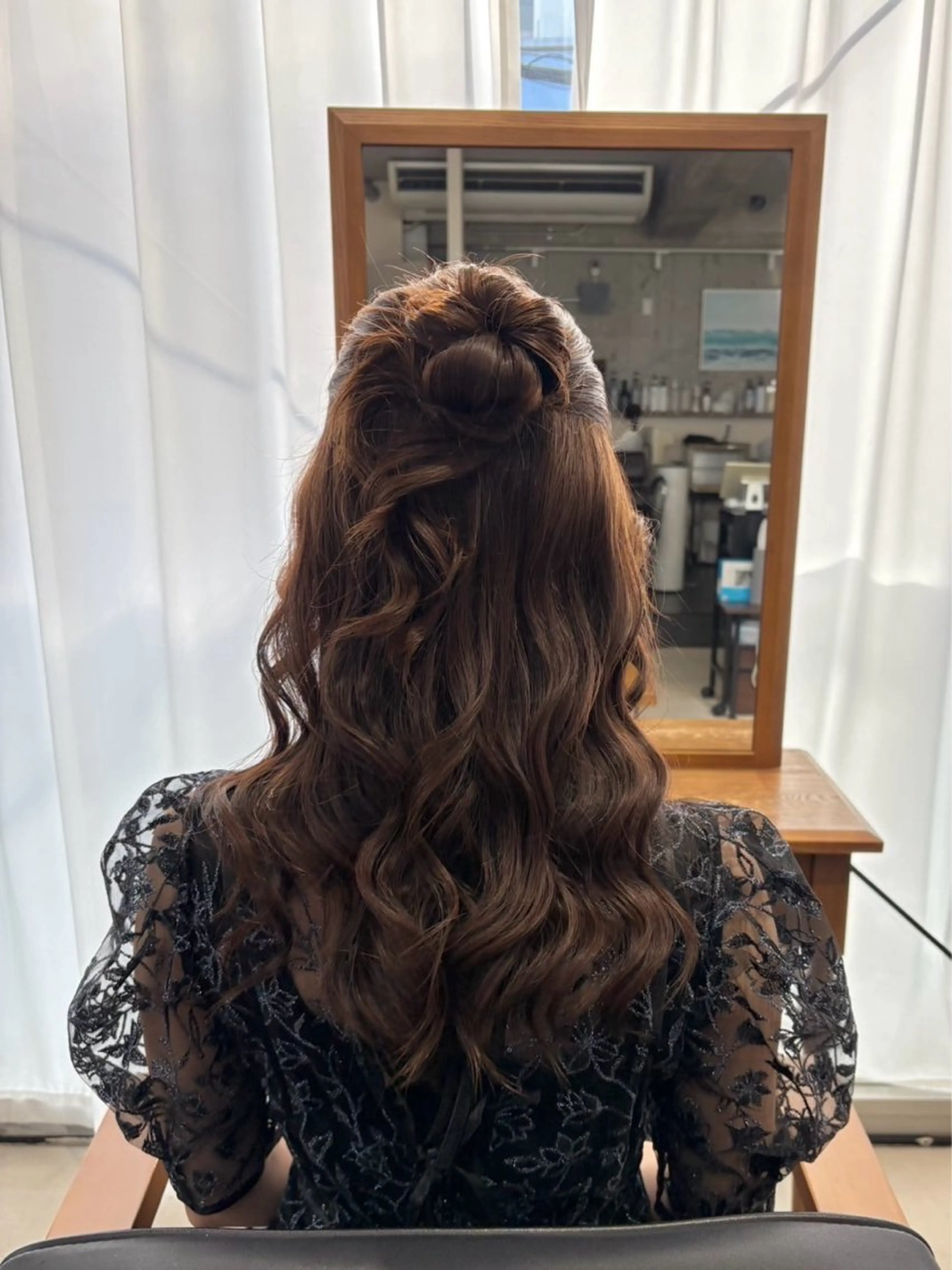 セミロング ヘアアレンジ ヘアセット les baladins du miroir所属・🍃YURI 🍃のヘアスタイル