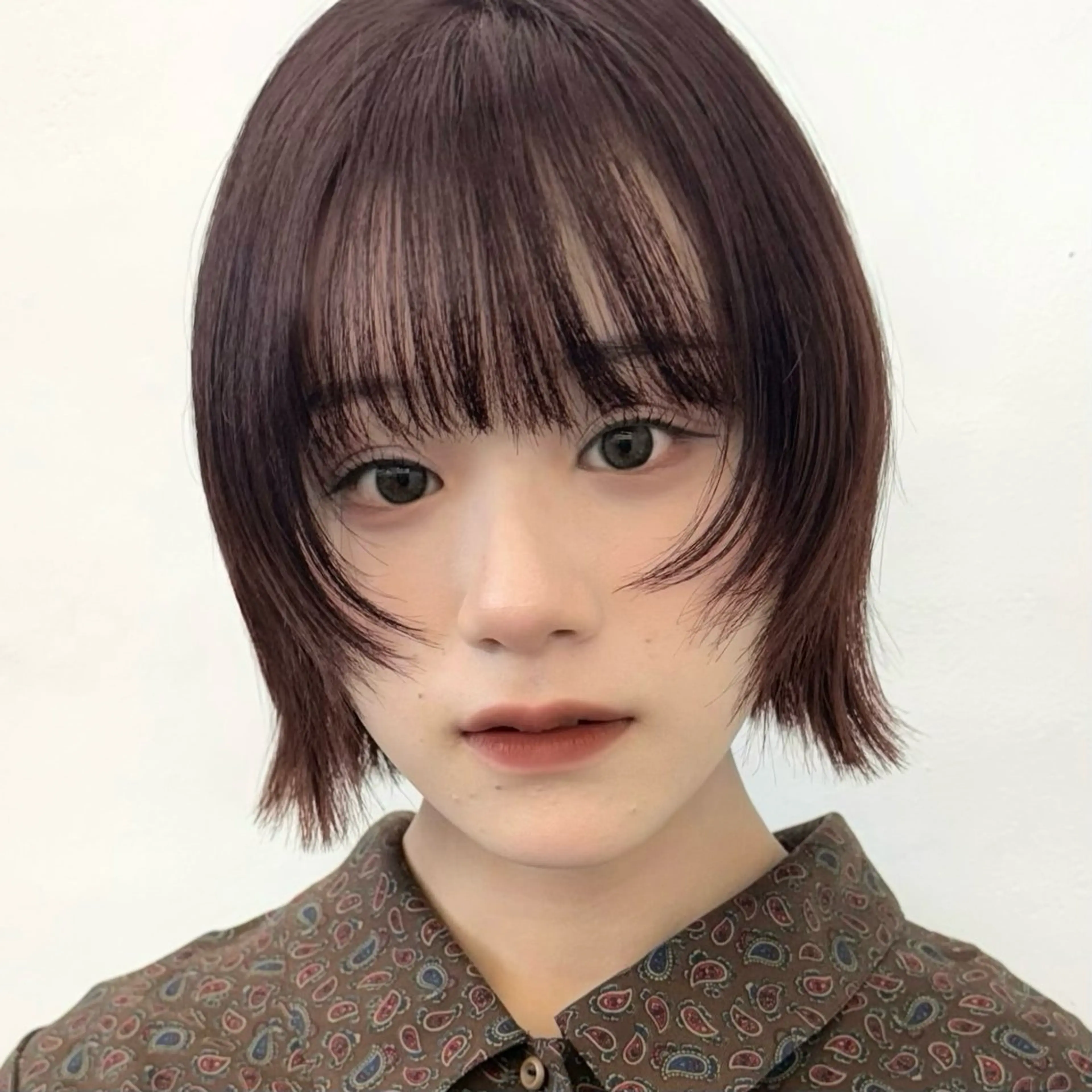 ミディアム カラー ヘアアレンジ ベージュカラー ブリーチ オレンジ ピンクカラー レッドカラー 似合わせカット/ダブ ルカラー💫AINAのヘアスタイル