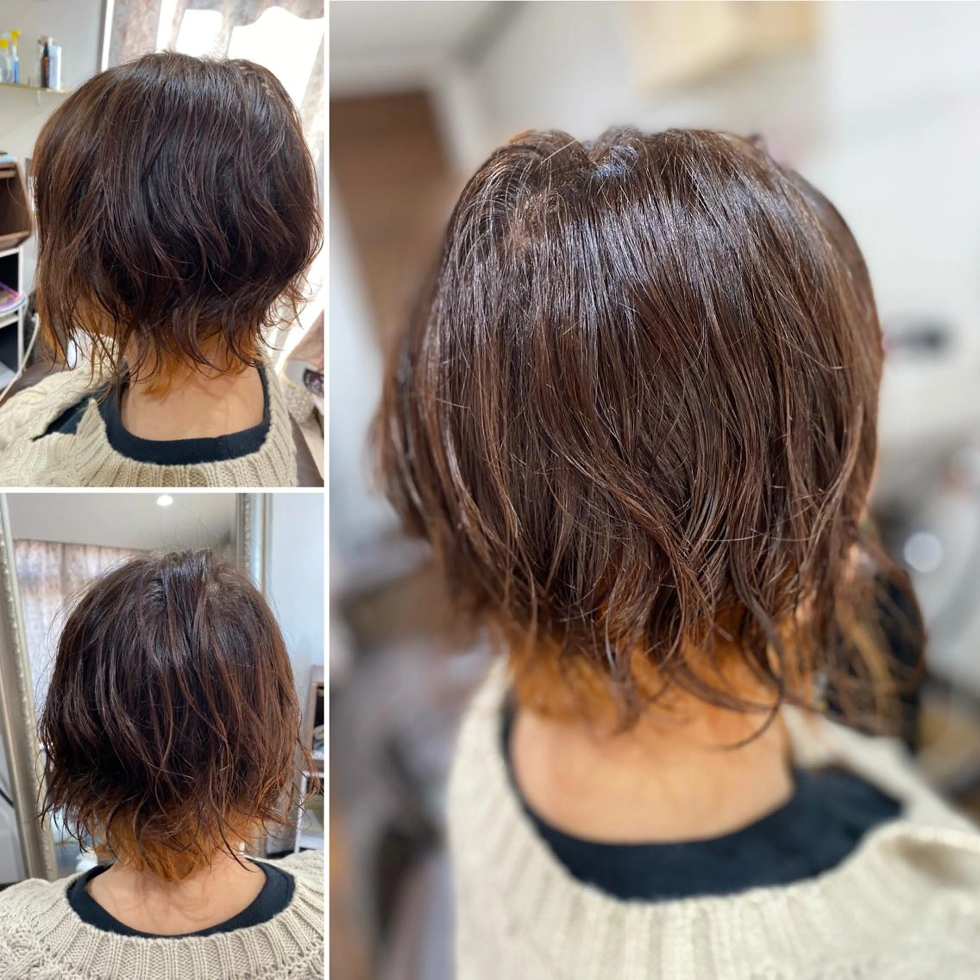 ミディアム パーマ ゴトウ エイイチのヘアスタイル