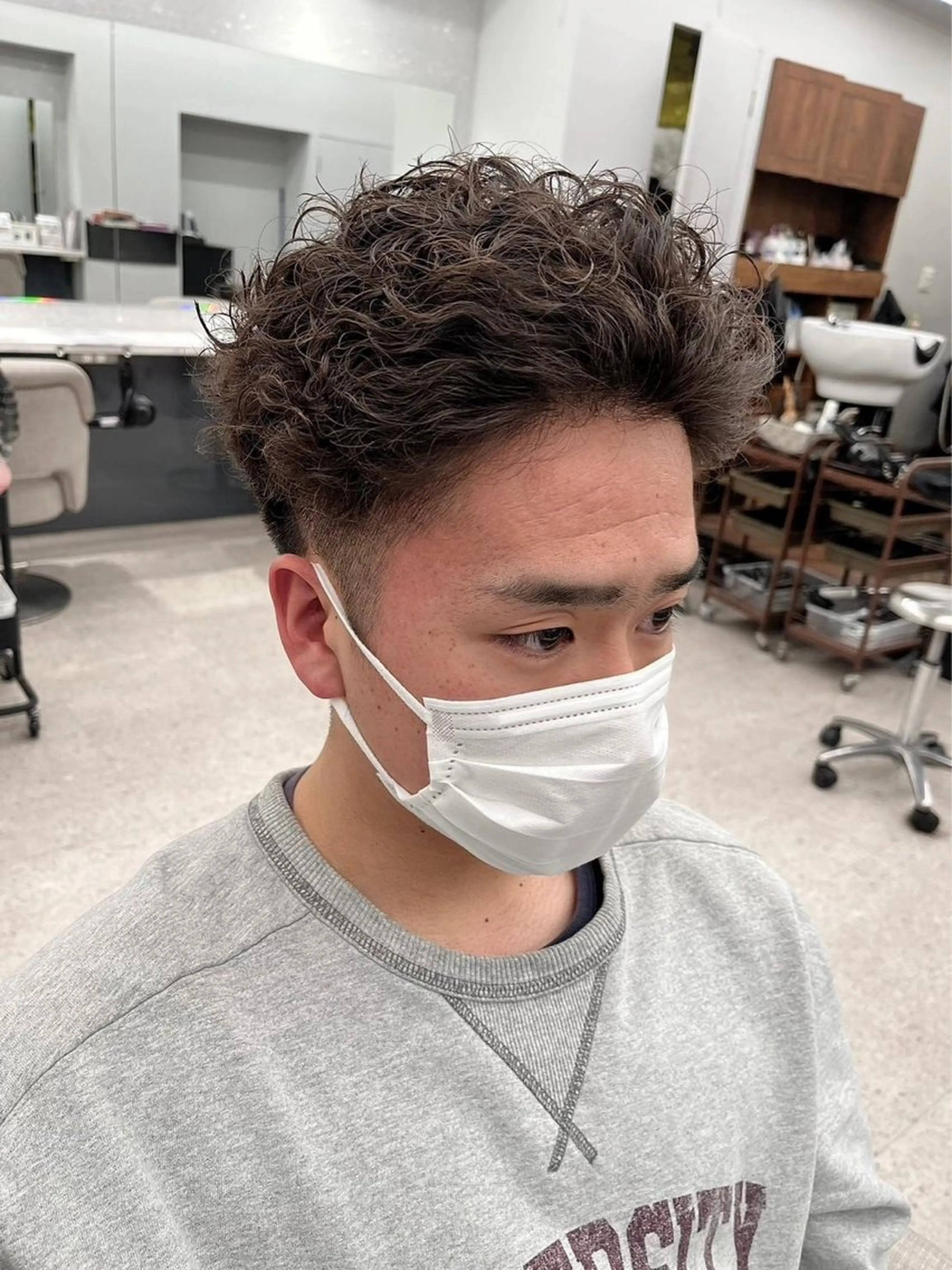 メンズ カット パーマ トリートメント 店長/藤原 季矢のヘアスタイル