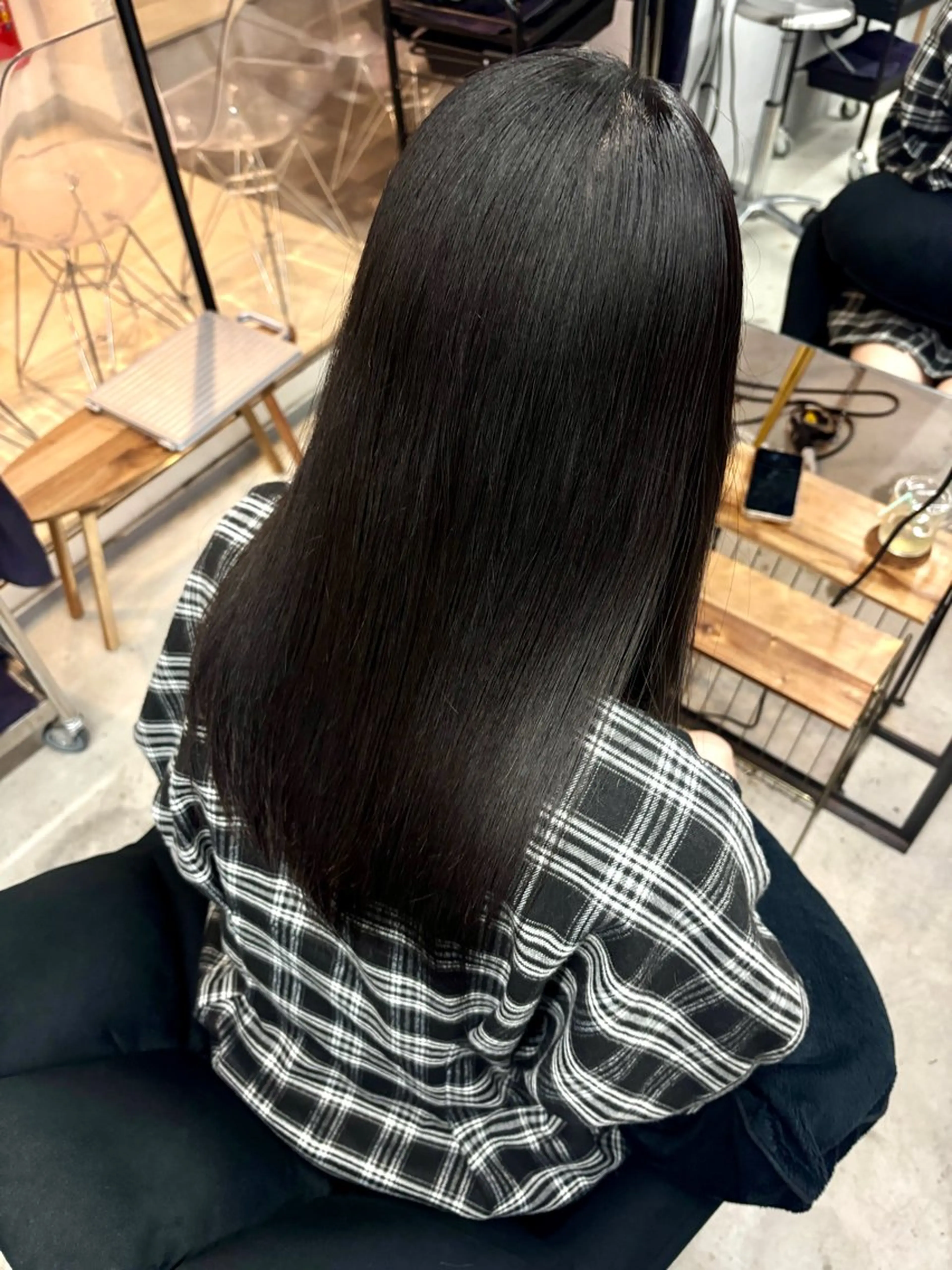 セミロング 縮毛矯正 縮毛矯正 艶ｶﾗｰ🫧 Rico💗空き🈶のヘアスタイル