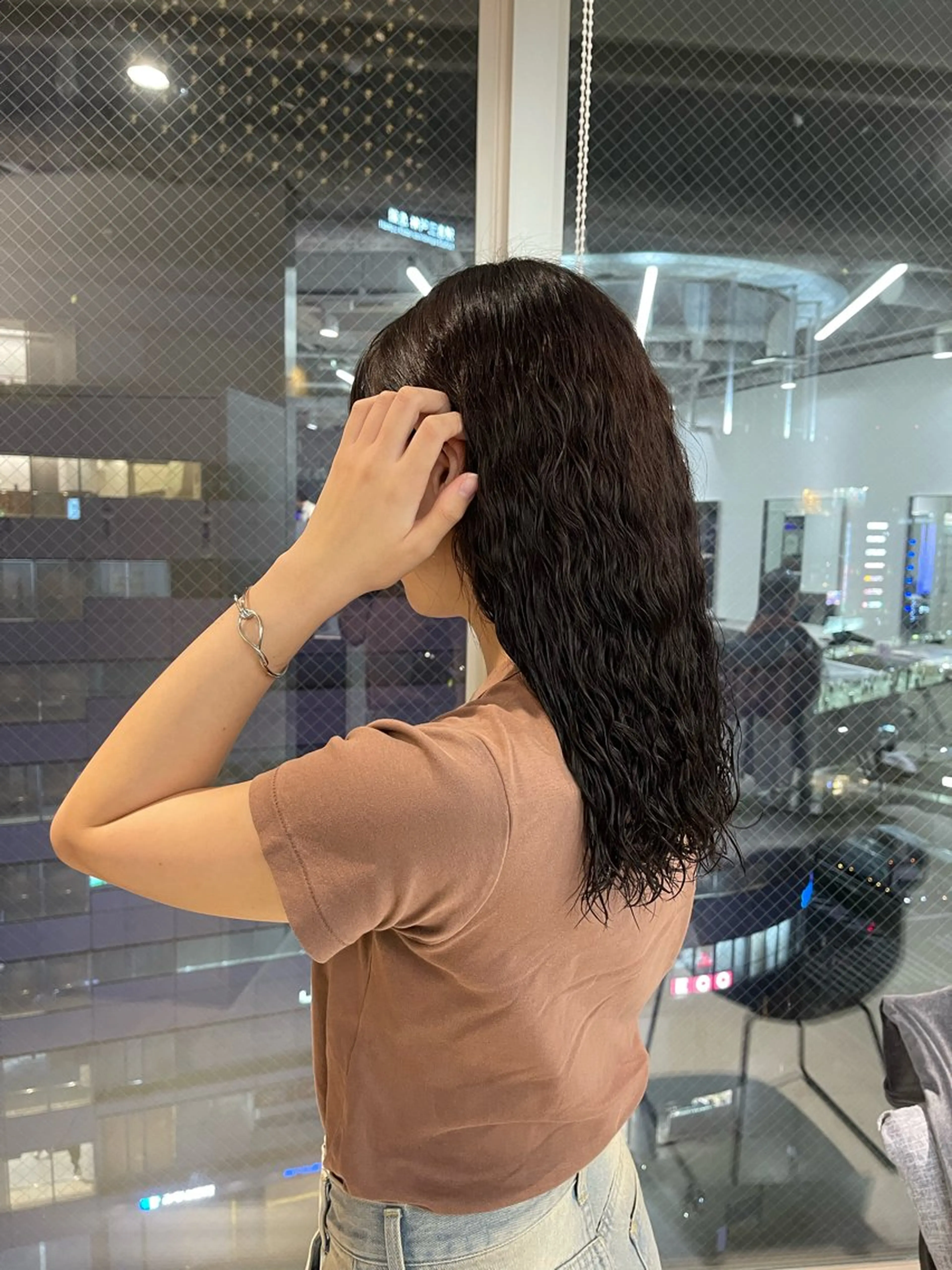 セミロング パーマ カット トリートメント 店長　MANAMI ／ブリーチ／骨格ボブのヘアスタイル