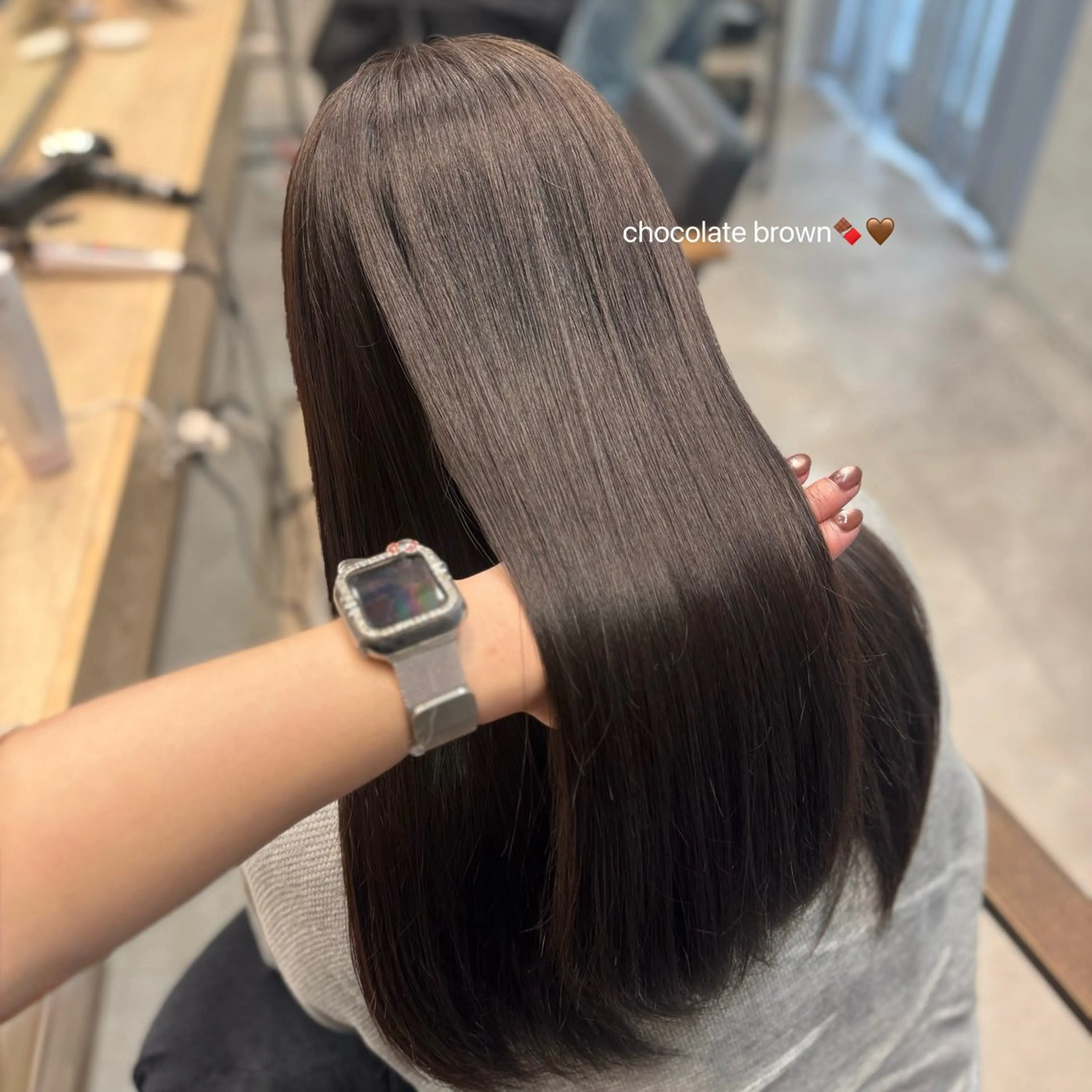 ロング カラー ブラウンカラー ヘアカラー ハイトーン/艶カラー /ケアブリーチ/香音のヘアスタイル