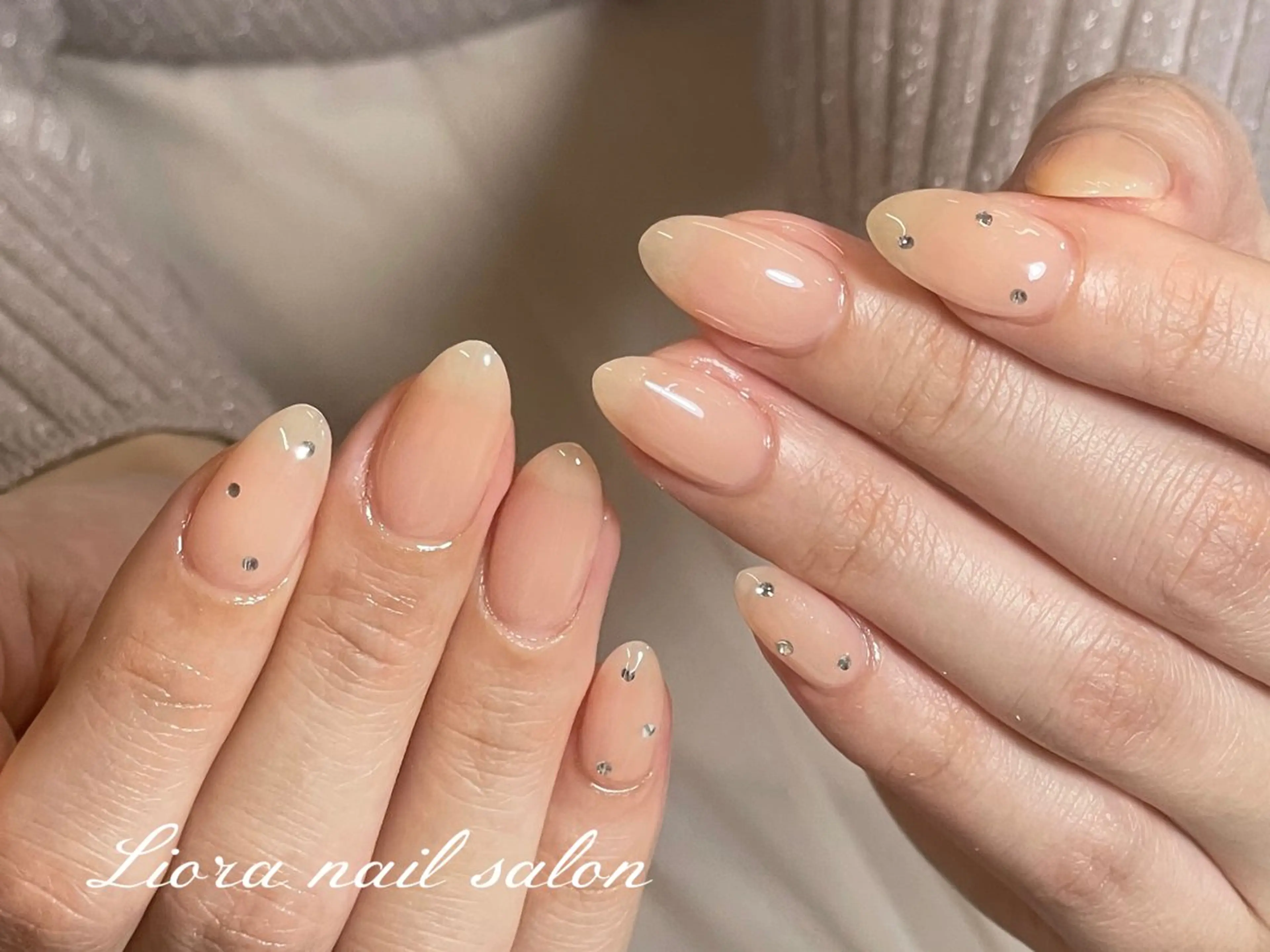 ネイル チークネイル フットネイル フレンチネイル ジェルネイル ガーリー ハンドネイル Liora nail 1のネイルデザイン