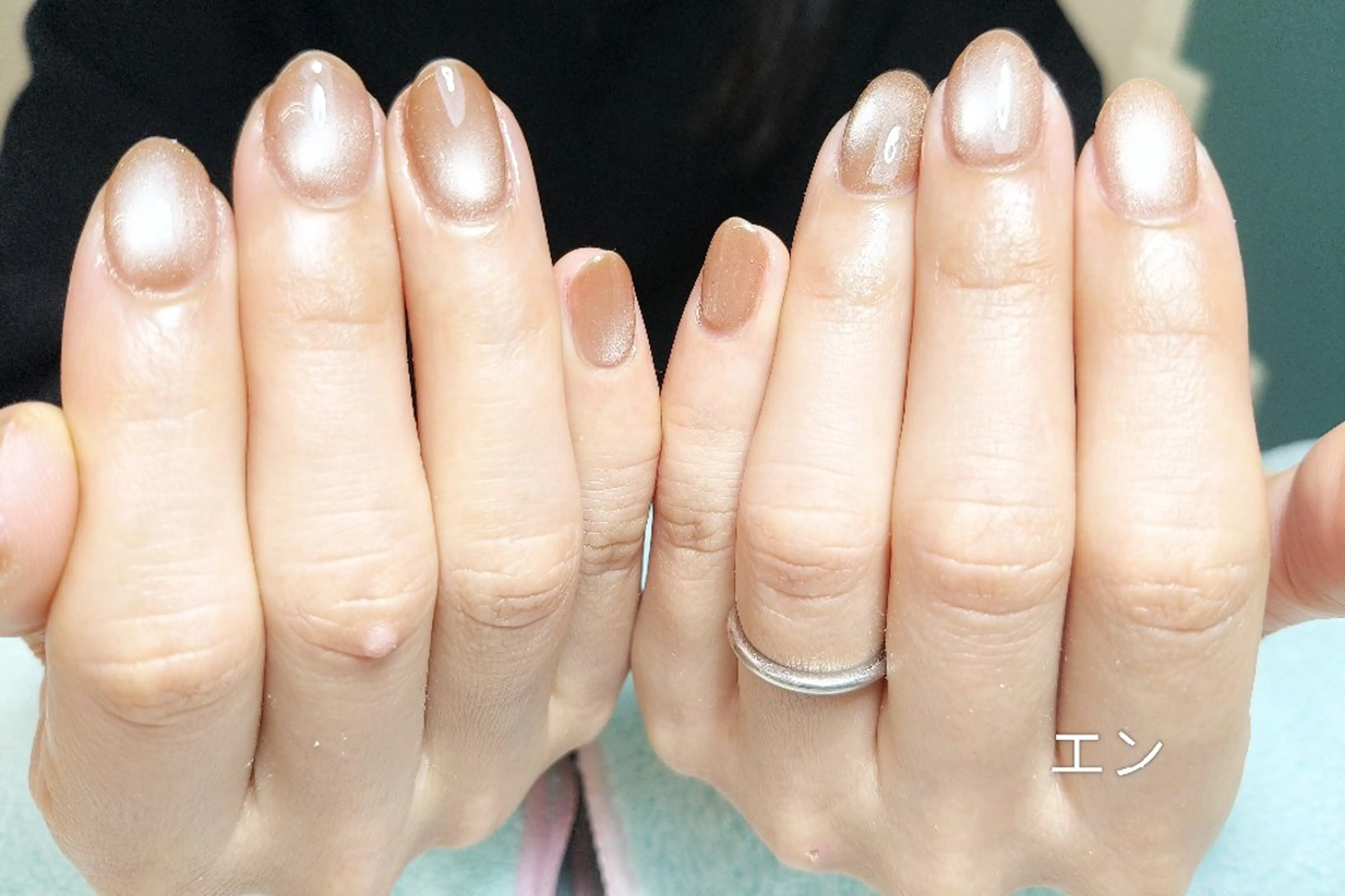 ネイル マグネットネイル マグネットワンカラー ワンカラーネイル エ ンのネイルデザイン