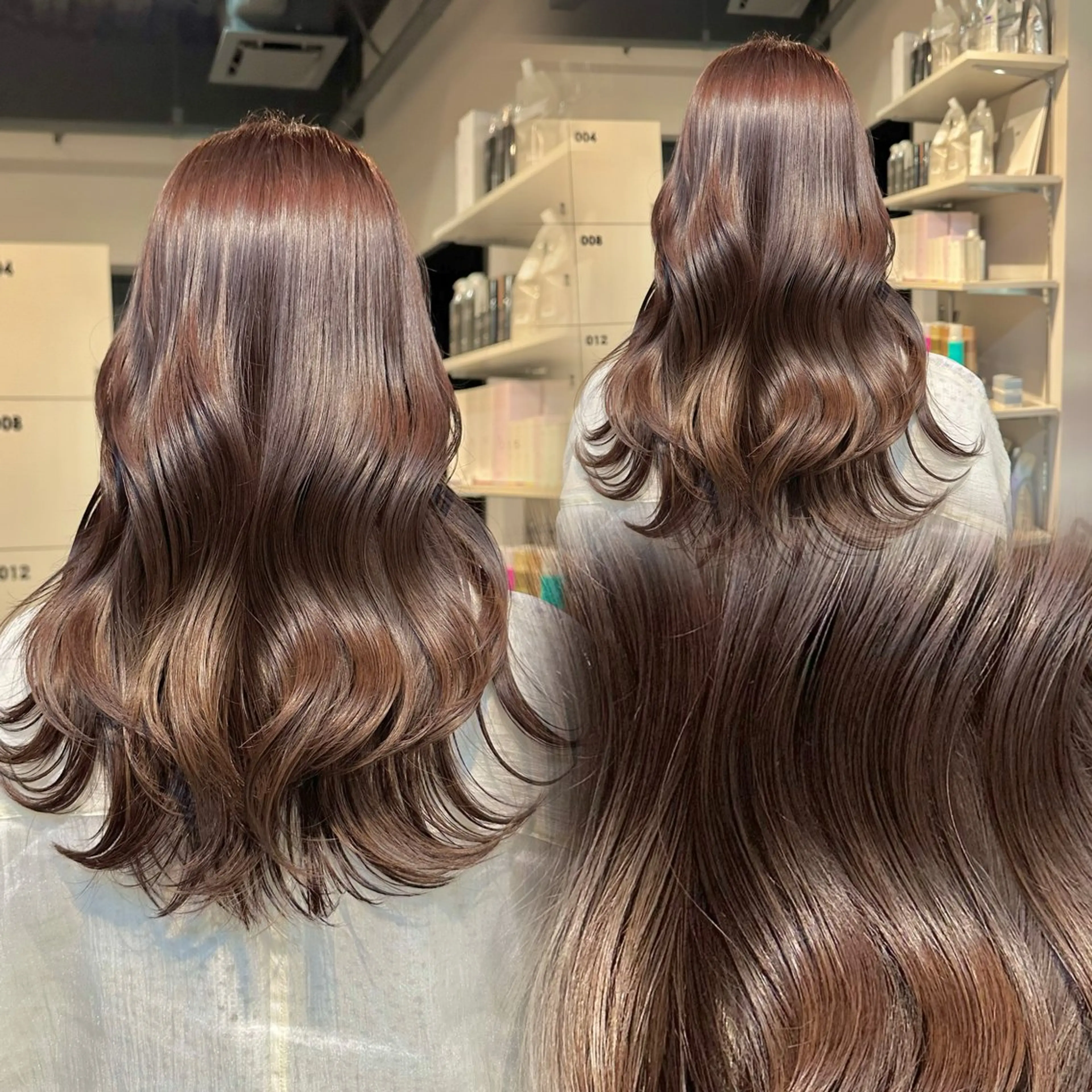 ロング カラー 髪質改善 カット ヘアカラー KURO/韓国ヘア /レイヤーカットのヘアスタイル