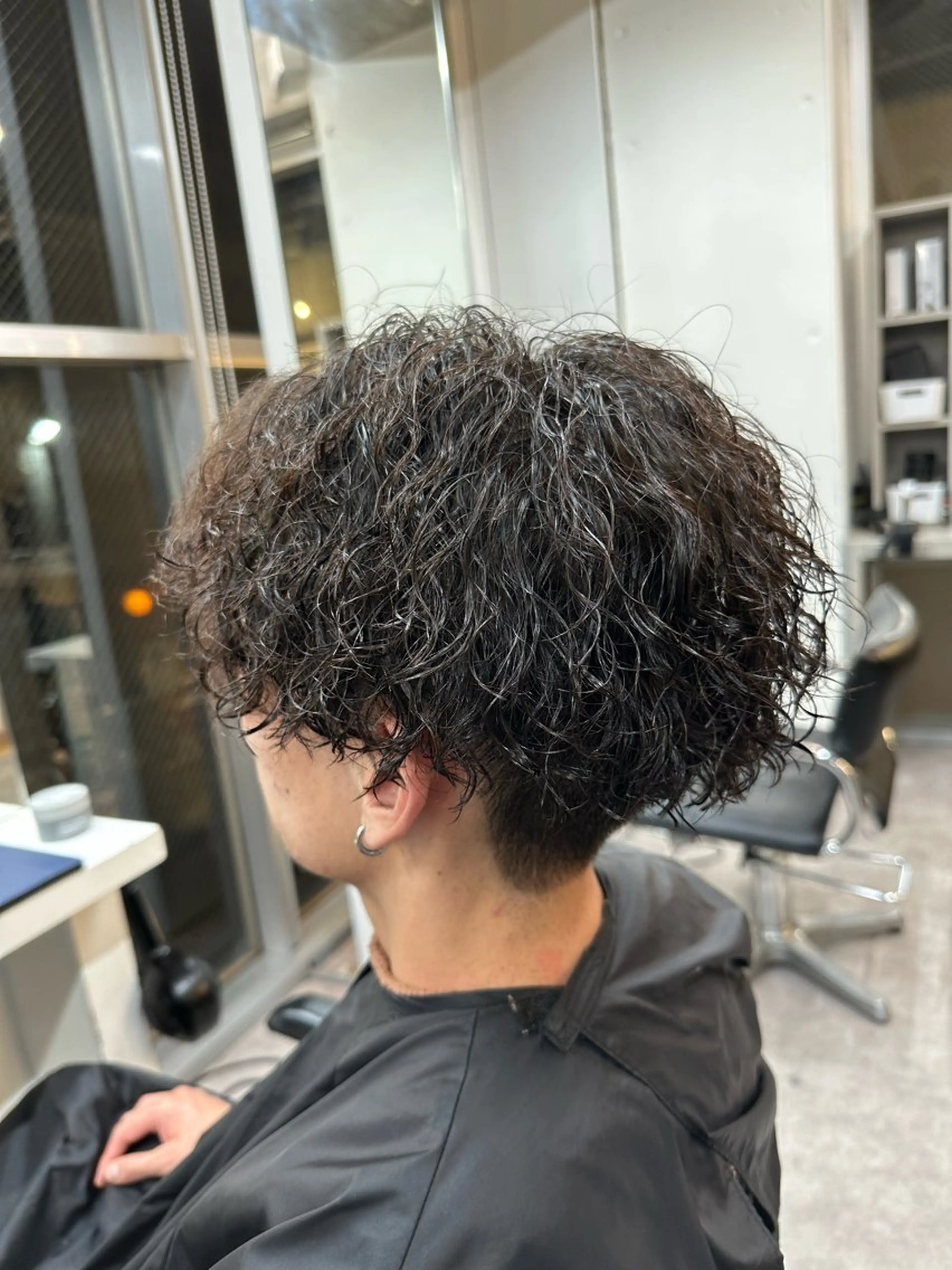 ショート パーマ メンズ 【メンズパーマ】比嘉 啓人のヘアスタイル