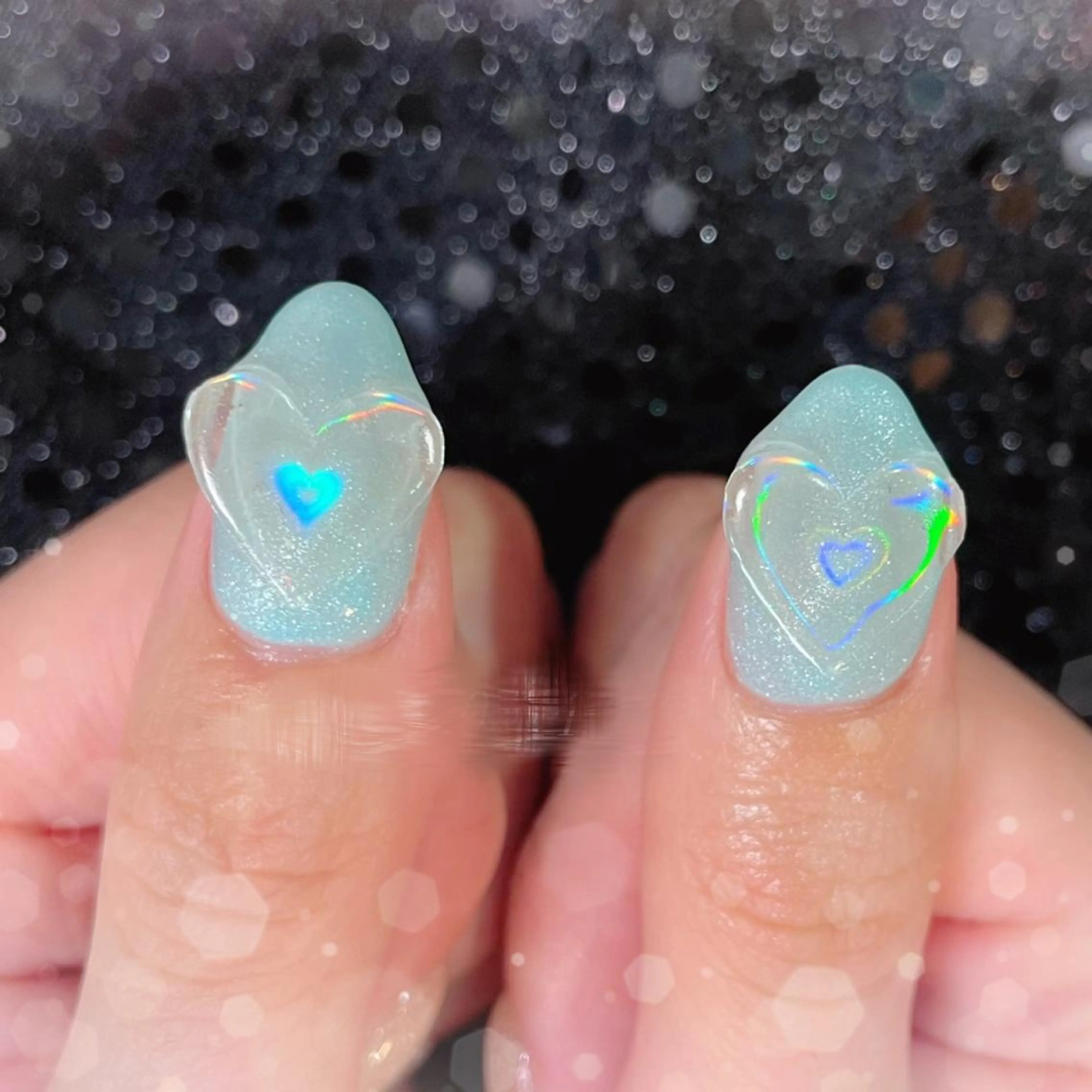 ネイル ハート MoON...❤︎ MeGuのネイルデザイン