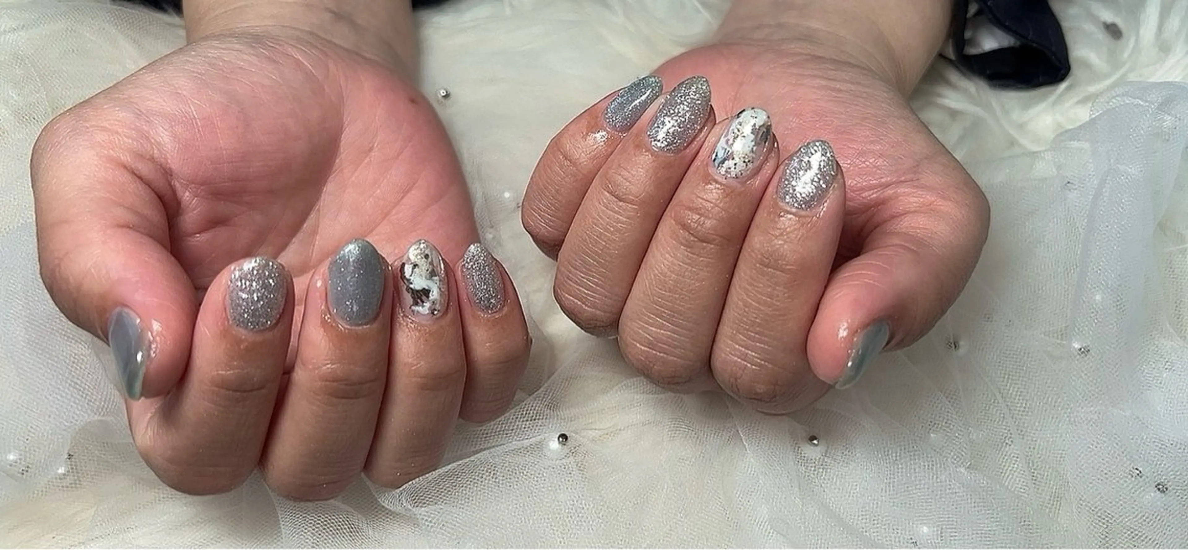 ネイル フラッシュネイル マグネットネイル ハンドネイル Ruana Nailのネイルデザイン