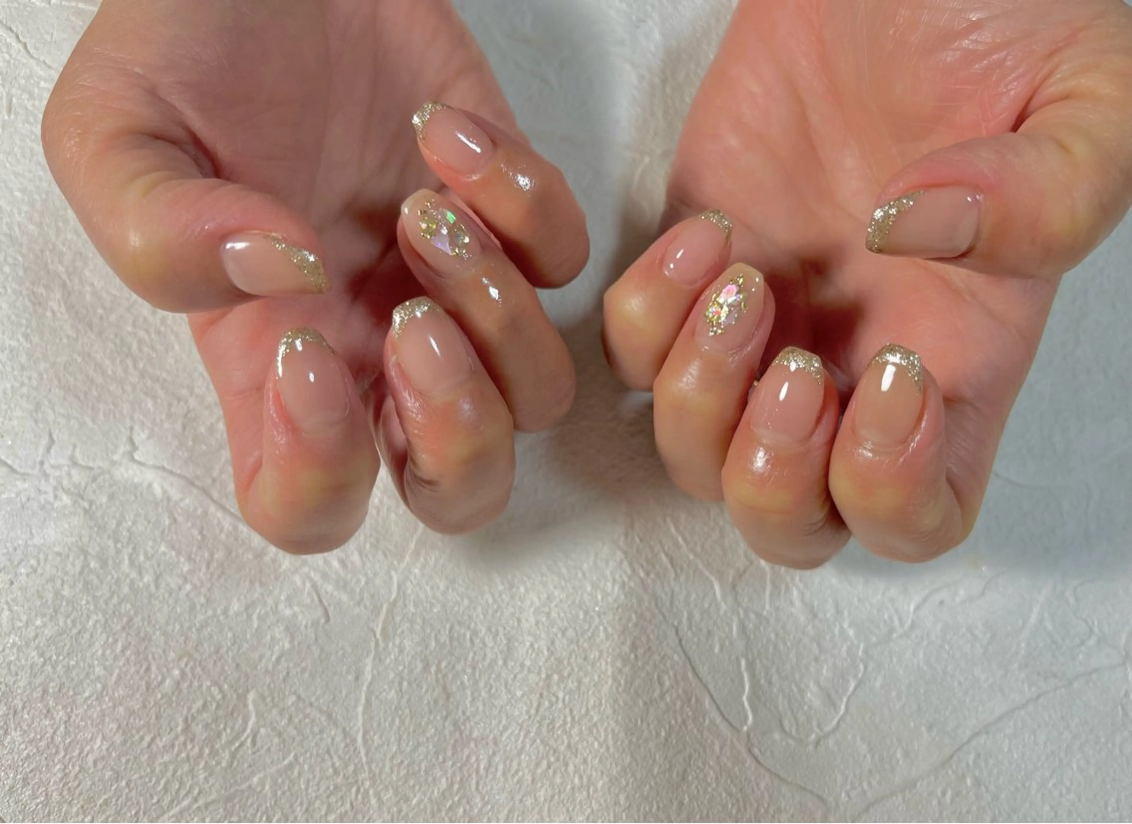 ネイル オーロラネイル フットネイル フレンチネイル ジェルネイル マグネットネイル kiki nail たまプラーザのネイルデザイン