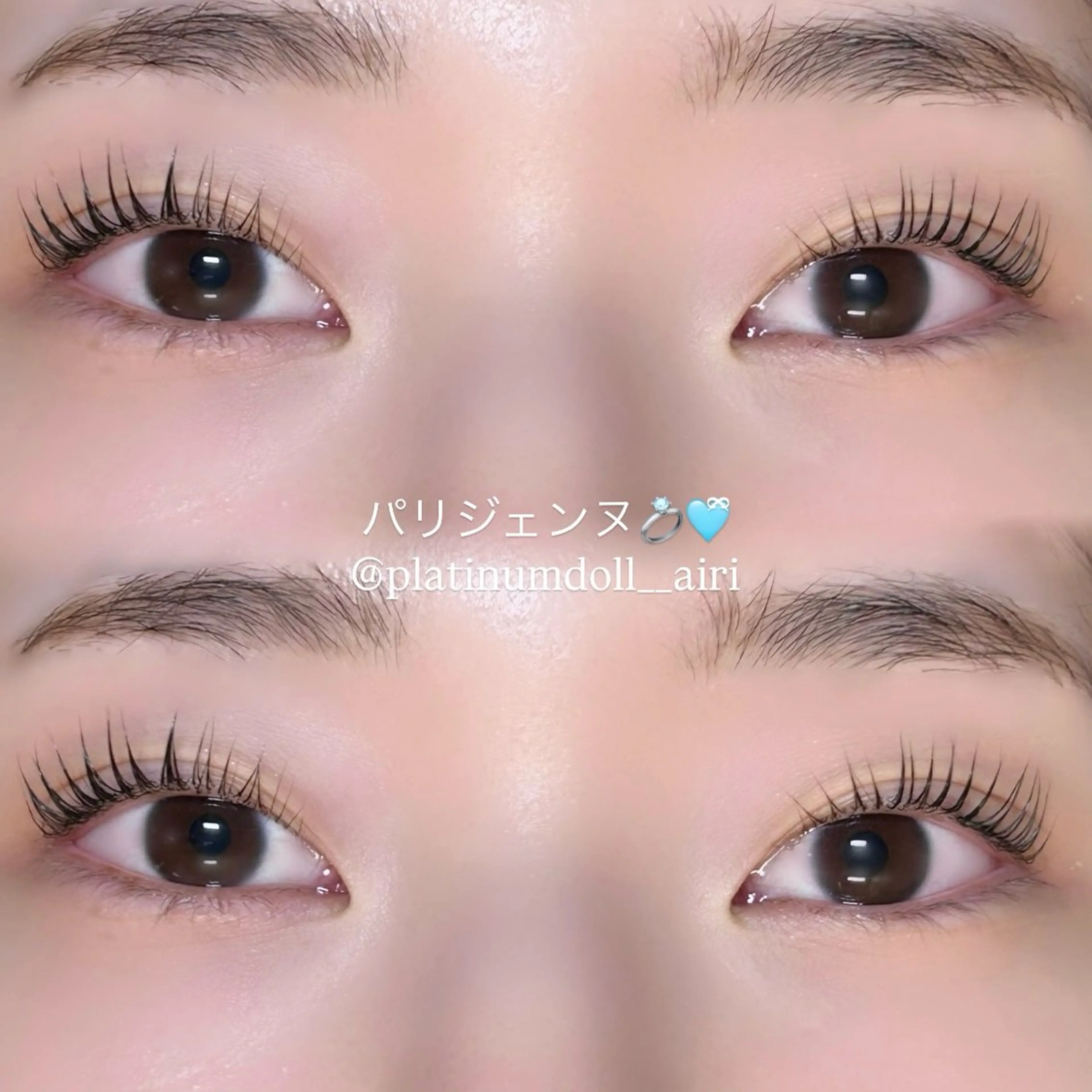 マツエク・マツパ PLATINUM DOLL アイリ💚のマツエク・マツパデザイン