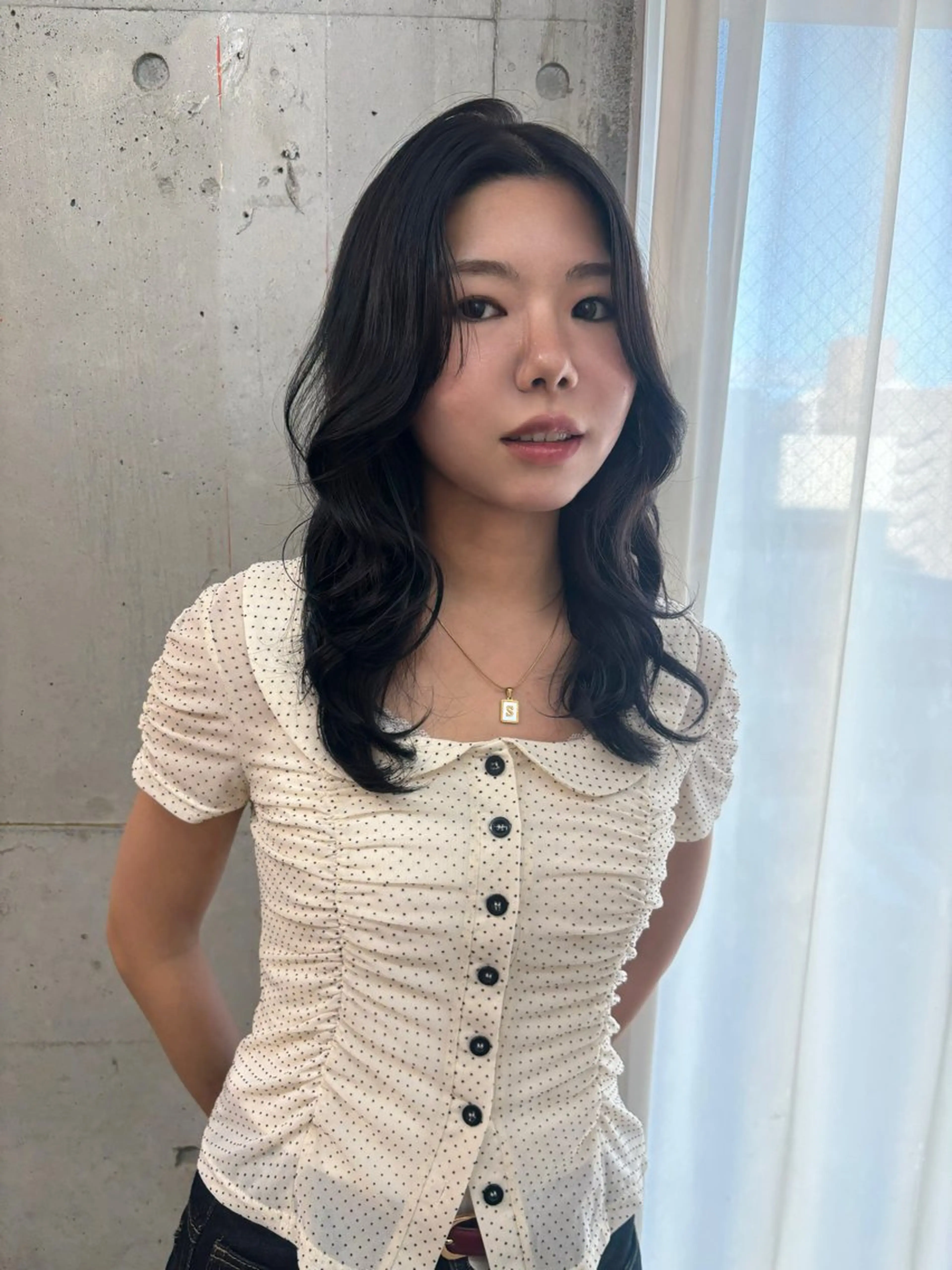 ミディアム カラー 透明感カラー ココロ♩カラー/ ブリーチ 大名のヘアスタイル