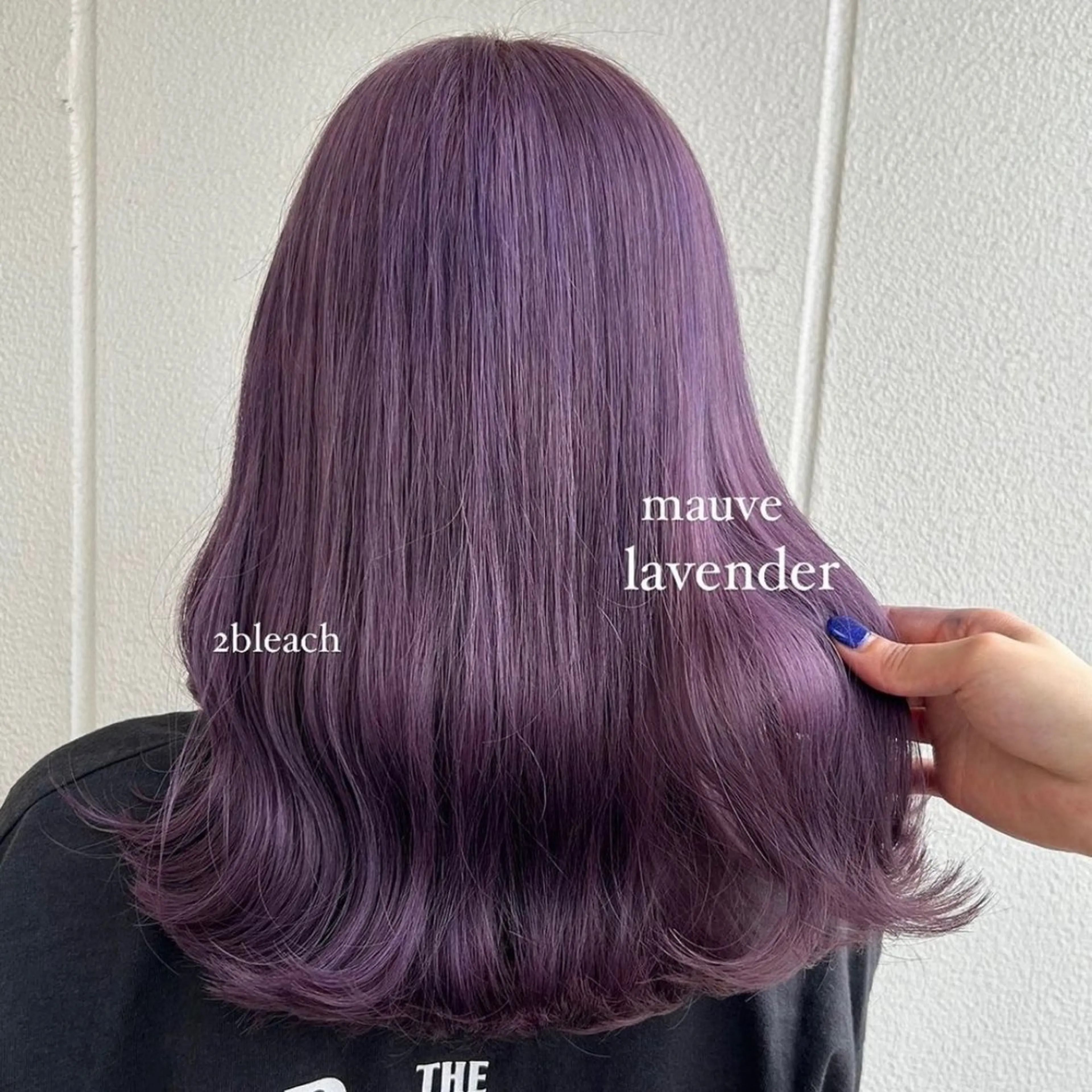 ミディアム カラー ヘアアレンジ ラベンダーカラー 《暖色/韓国hair 》🇰🇷桑原ユキネのヘアスタイル