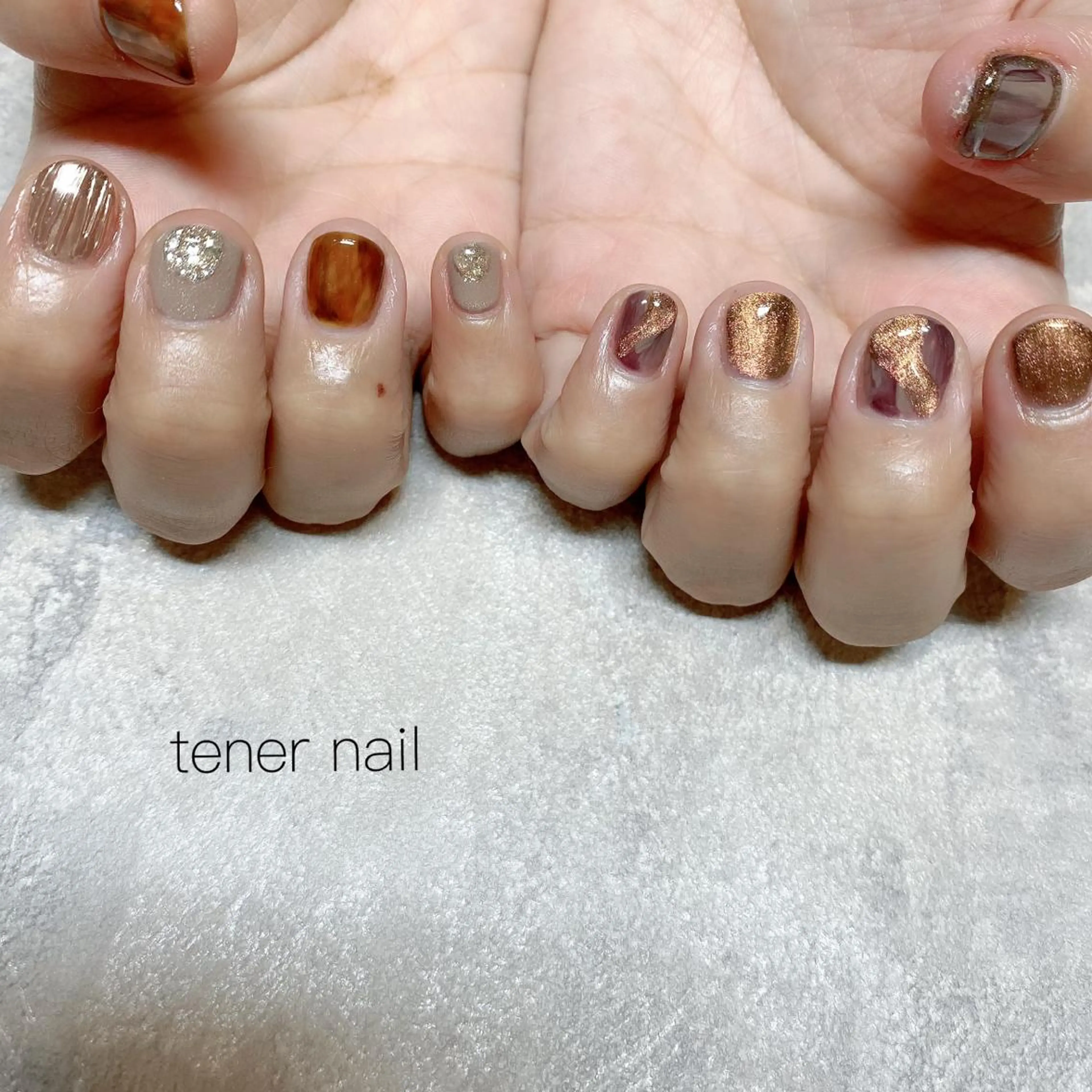 ネイル ニュアンスネイル ショートネイル tener  nail  テネルネイル所属・テネルネイル tener nailのネイルデザイン