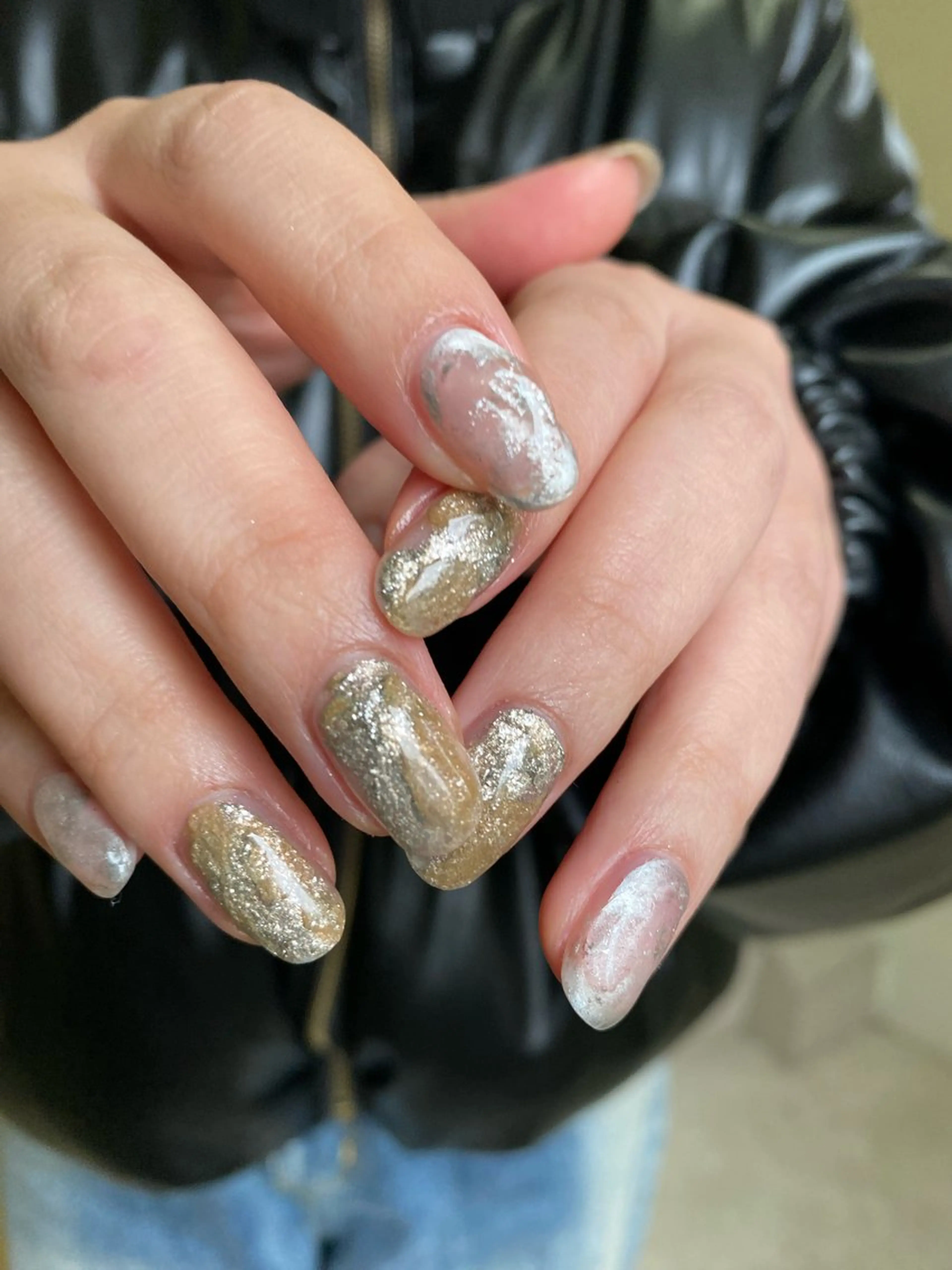 ネイル ジェルネイル マグネットネイル 持ち込み ニュアンスネイル ワンカラーネイル ハンドネイル 草加ニュアンスネイル 🌚hersのネイルデザイン