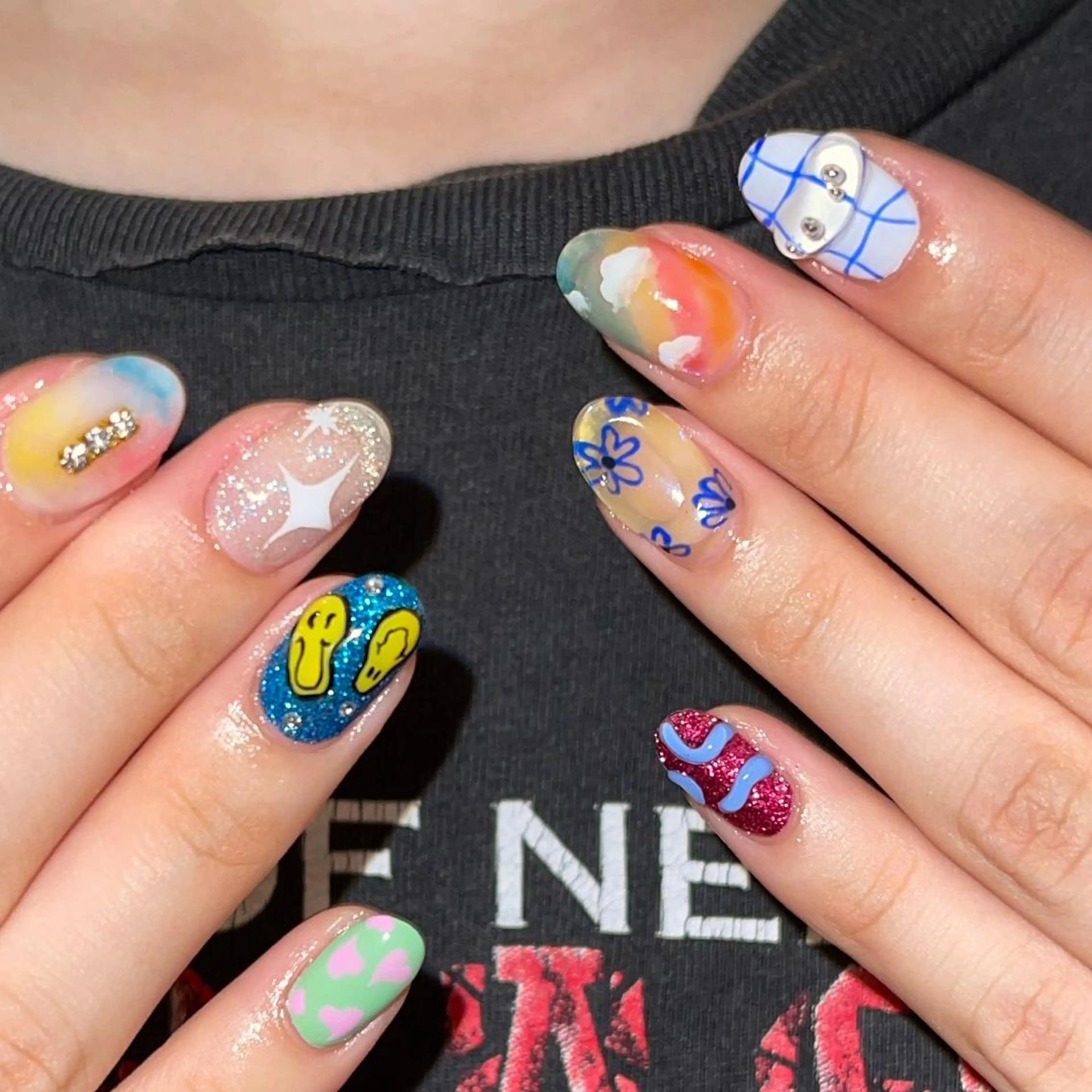 ネイル 8113 海外/y2k/韓国のネイルデザイン