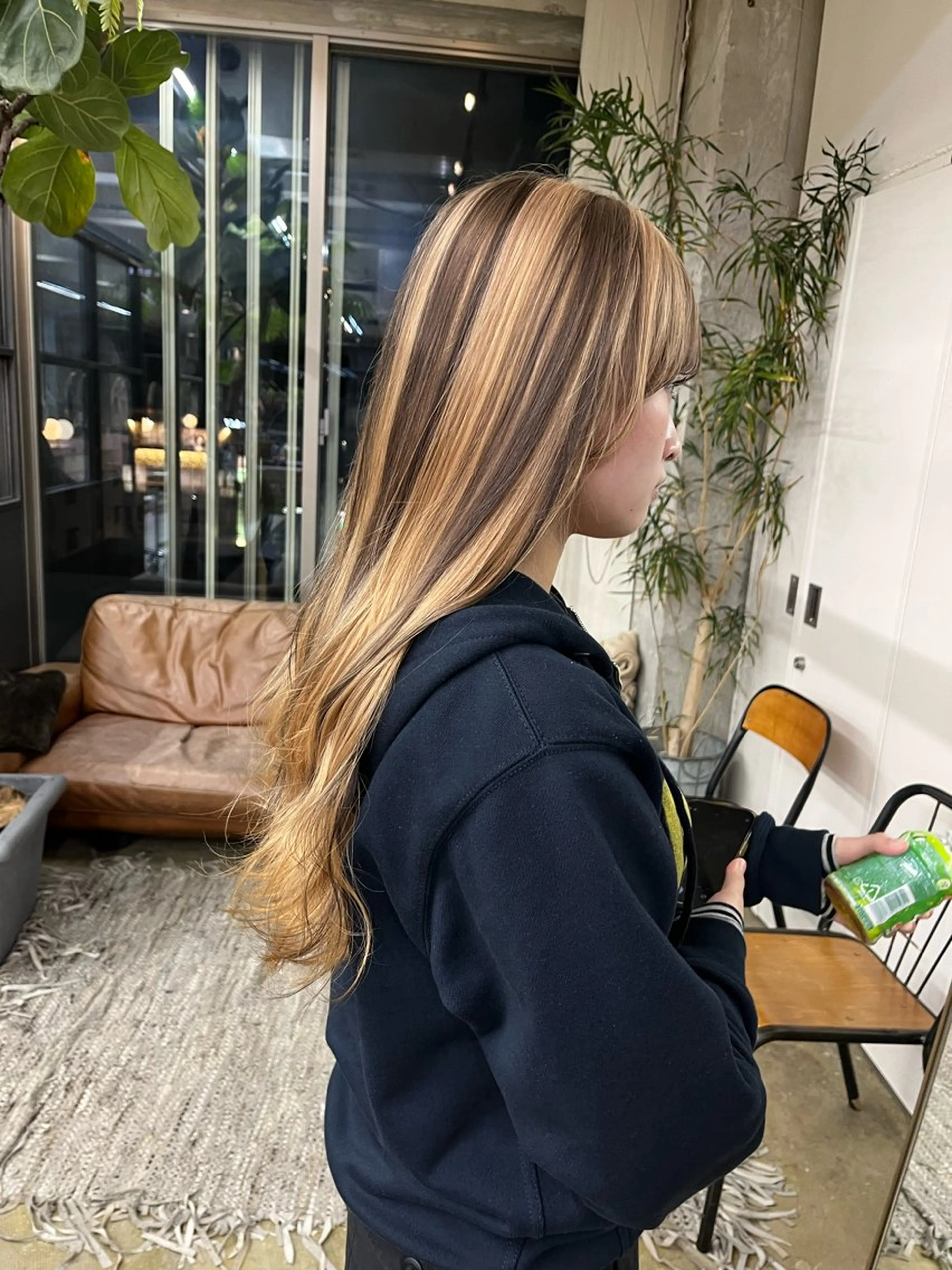 ロング カラー ブリーチ デザインカラー カット ヘアカラー 小木曽智美 /ボブ/ショートのヘアスタイル