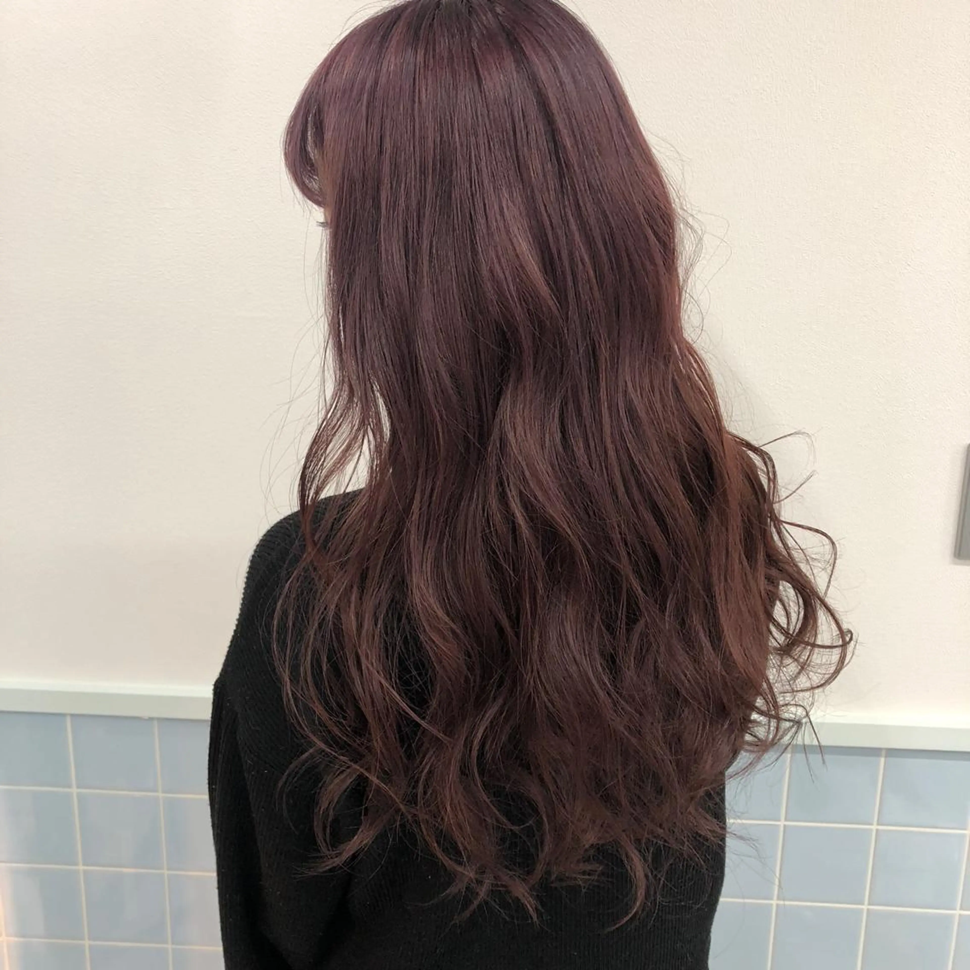 ロング カラー ピンクカラー パープルカラー entality所属・mizuki 韓国 ヘア/髪質改善のヘアスタイル