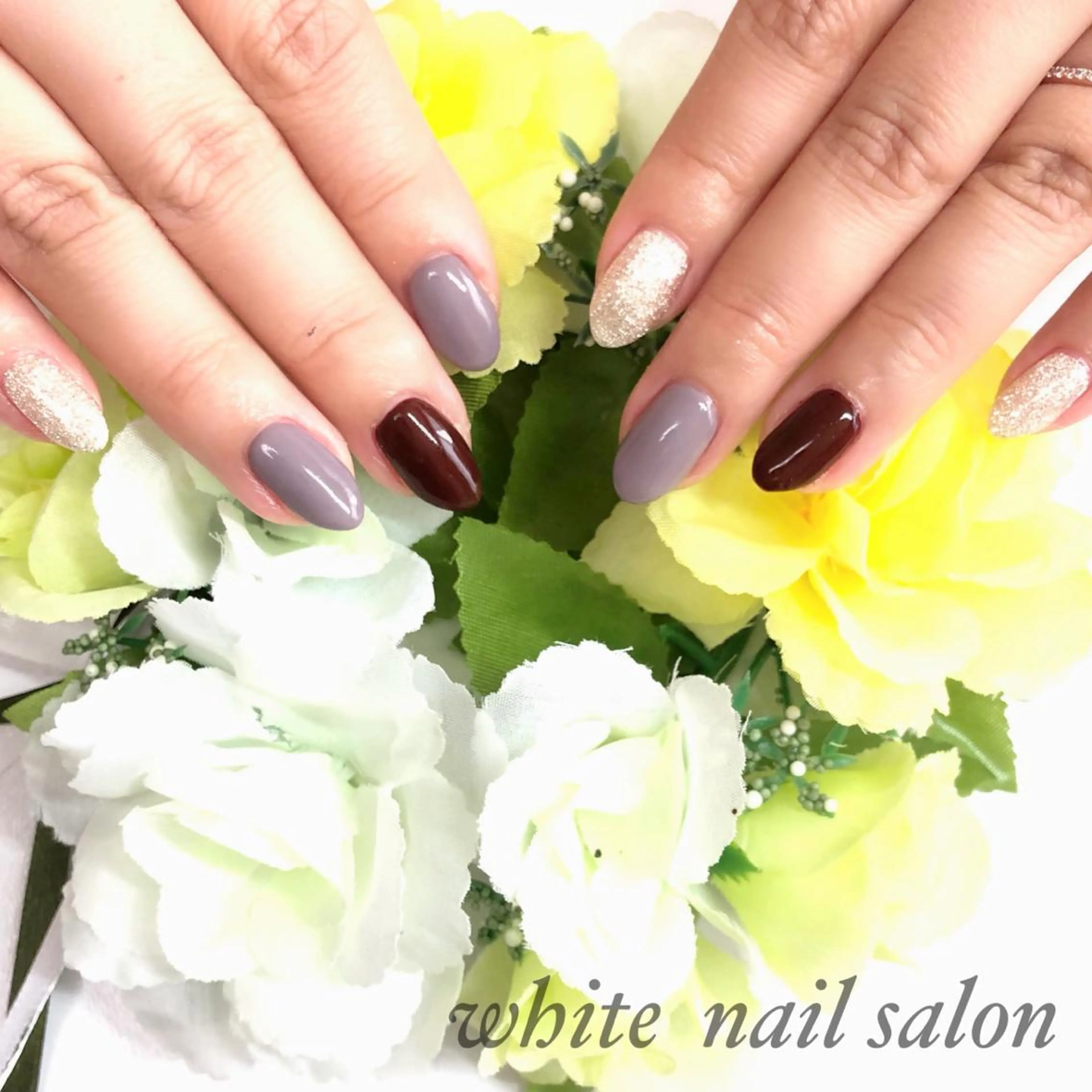 ネイル アートネイル フットネイル フレンチネイル ジェルネイル ハードジェル ハンドネイル white nail salonのネイルデザイン