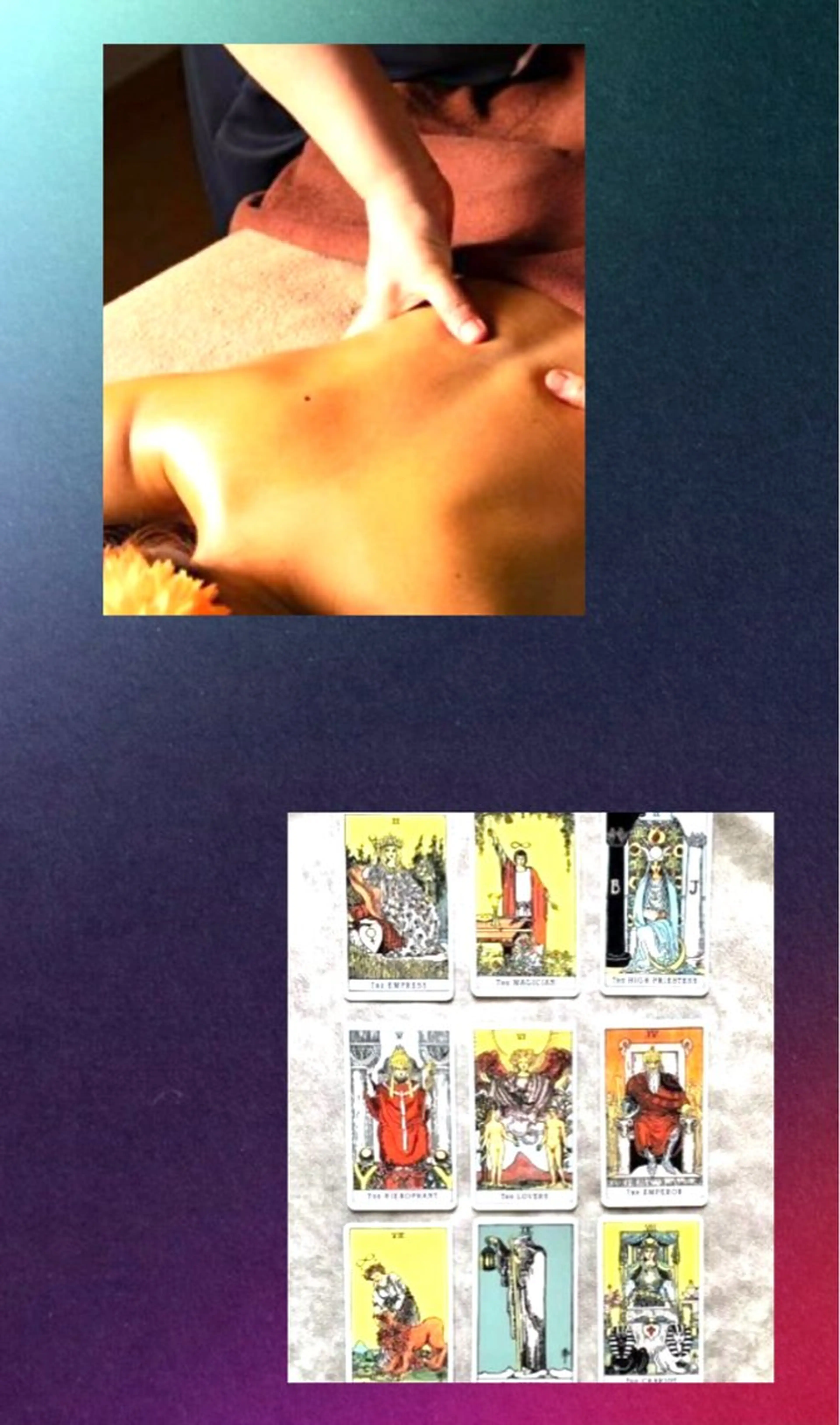 アロマトリートメント(上半身)＋数秘タロット　60分の写真