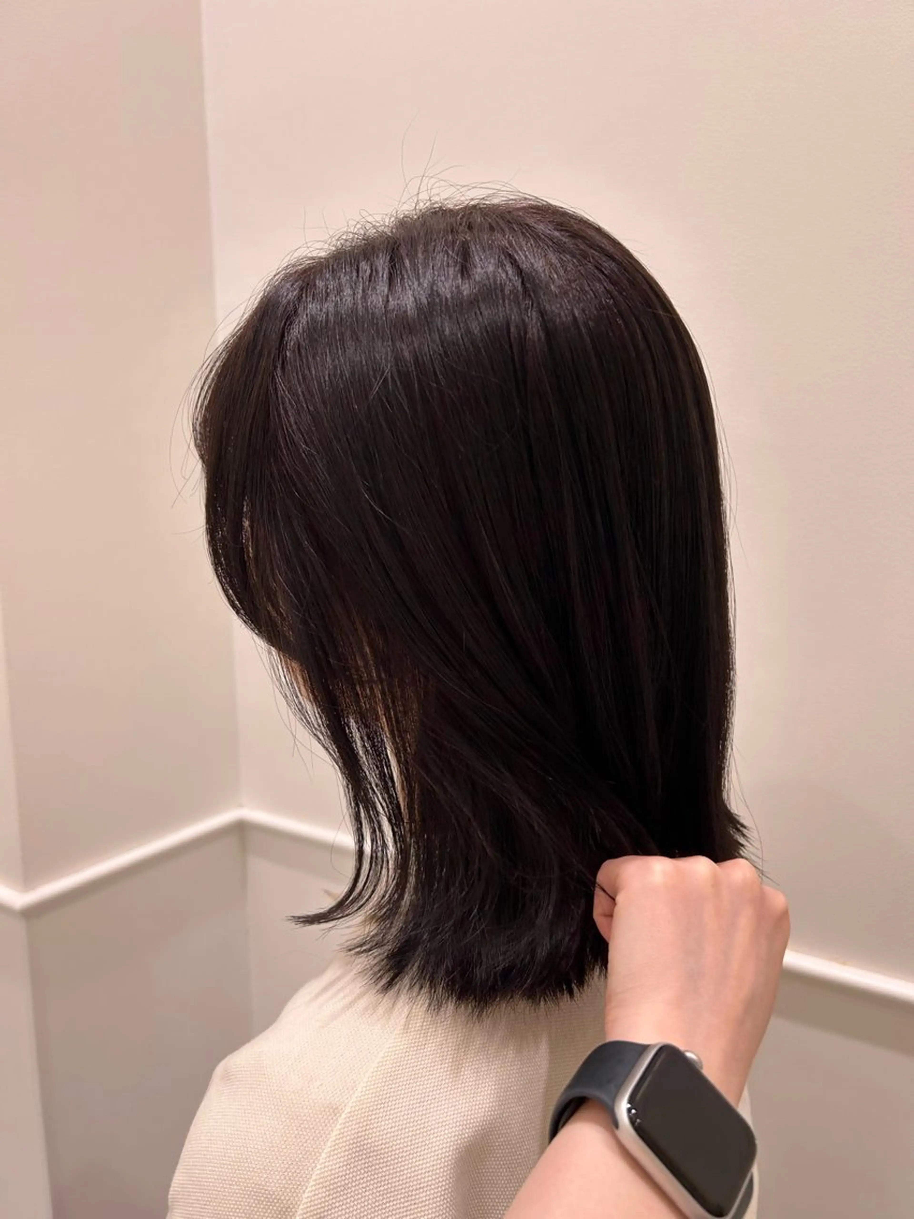 ミディアム カラー 日南乃/柔らか ブラウンカラーのヘアスタイル