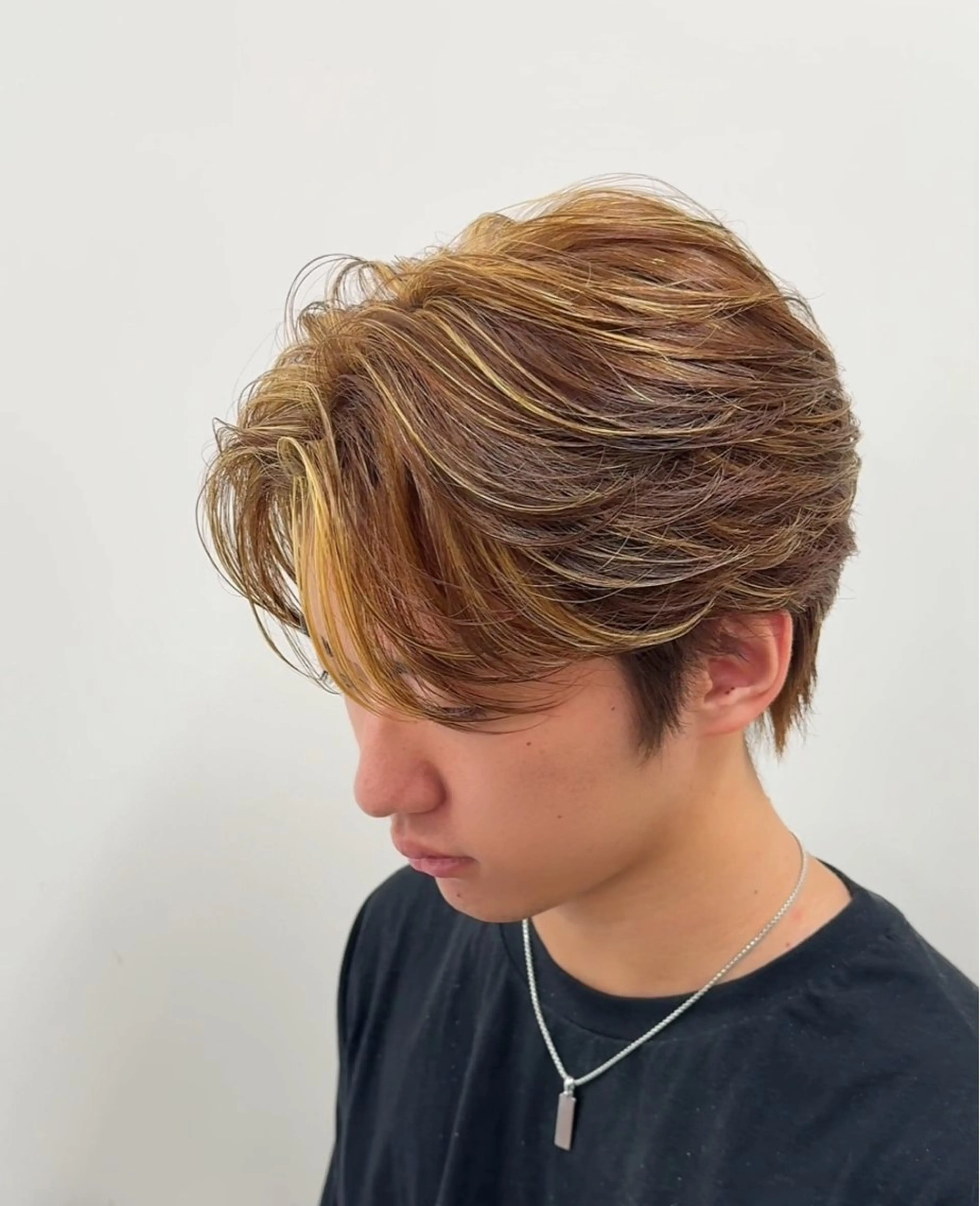 【メンズ】🌈メッシュ/ハイライト＋オンカラー✨️の写真