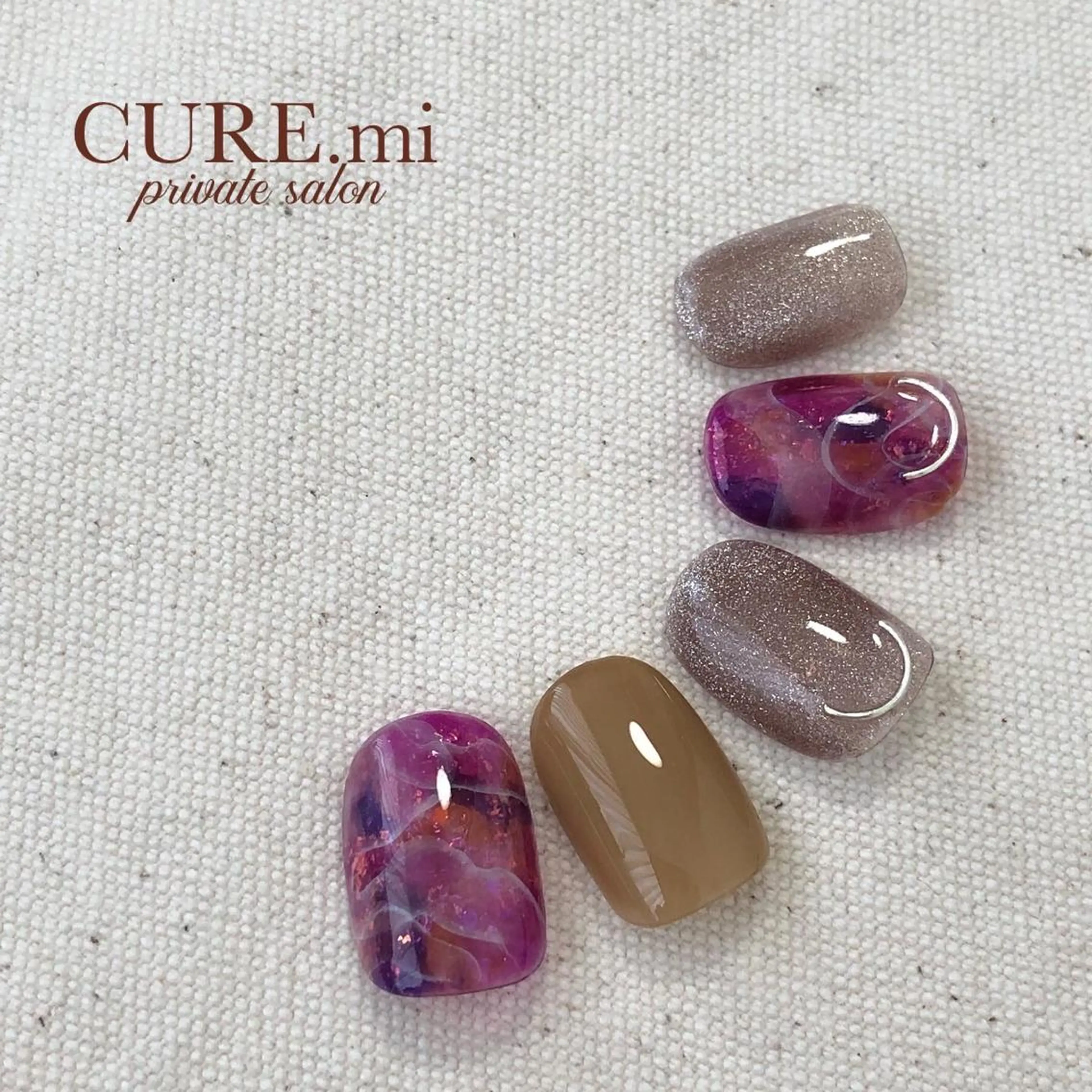 ネイル パープル ハンドネイル ハンドケア 伊藤 美香のその他イメージ