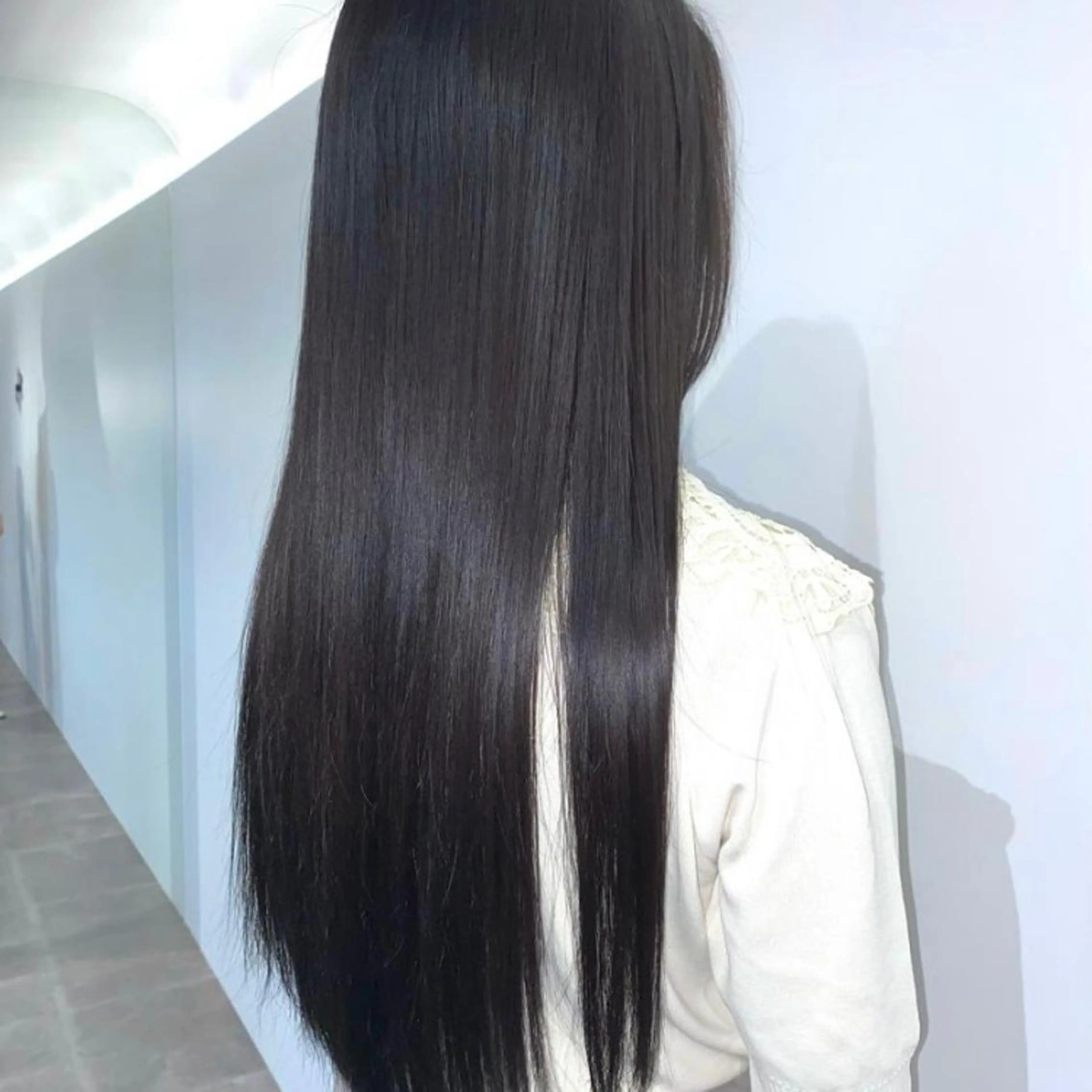 カラー 黒髪 ブリーチ ナチュラルブラック 🫧カラー＆エクステ 専門🤍松下🫧のヘアスタイル