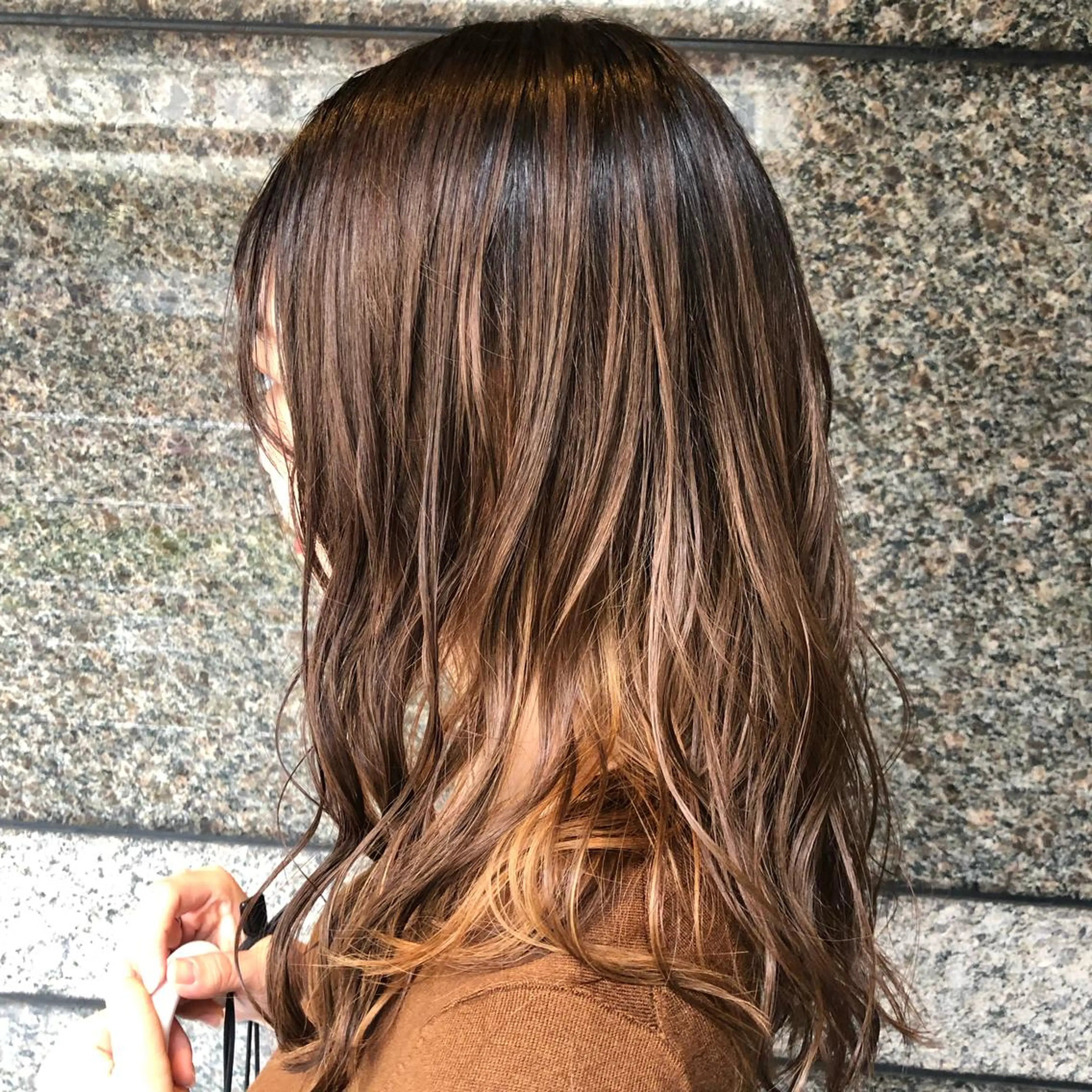 セミロング カラー XENA表参道 MIKUのヘアスタイル