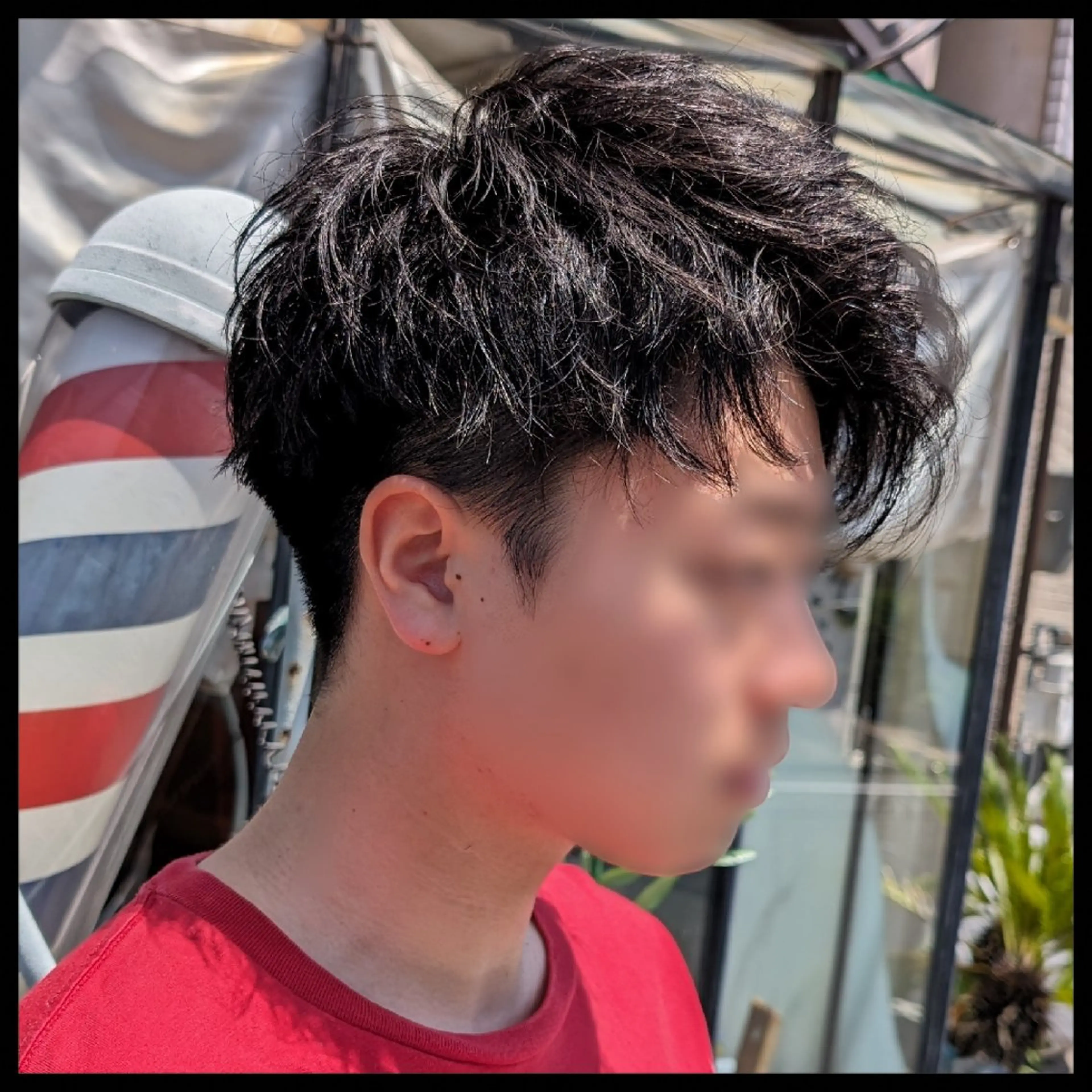 ミディアム VOICEbarber高野店所属・今井 杏星 【フェー ド/セット/パーマ】のヘアスタイル