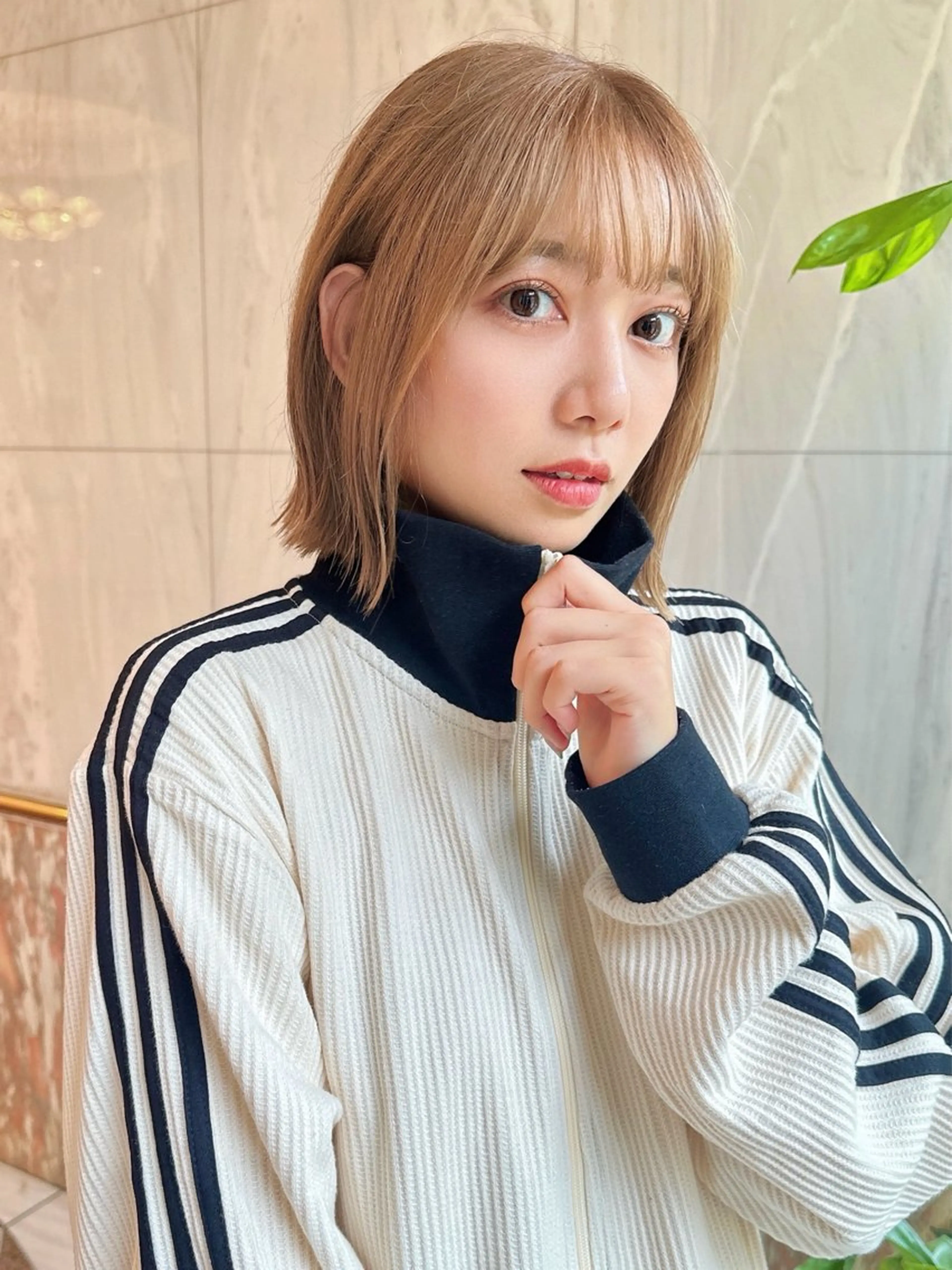 ショート カラー カット ヘアカラー トリートメント 艶カラー/ボブ /似合わせ/田口愛那のヘアスタイル