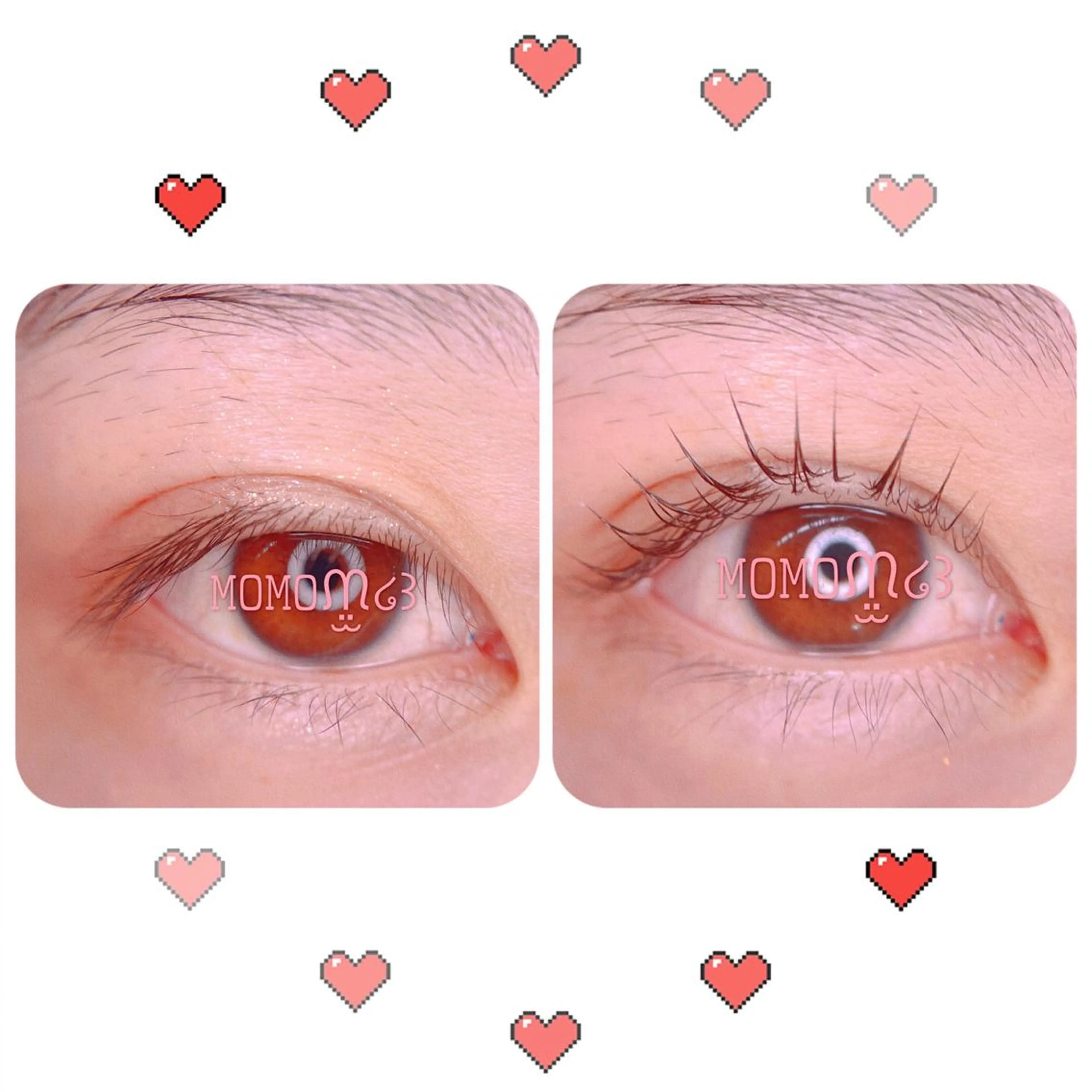 マツエク・マツパ フラットラッシュ ナチュラル パリジェンヌラッシュリフト 下まつげエクステ 一重×まつ毛パーマ モテデザインのプロ モモ🍑のマツエク・マツパデザイン