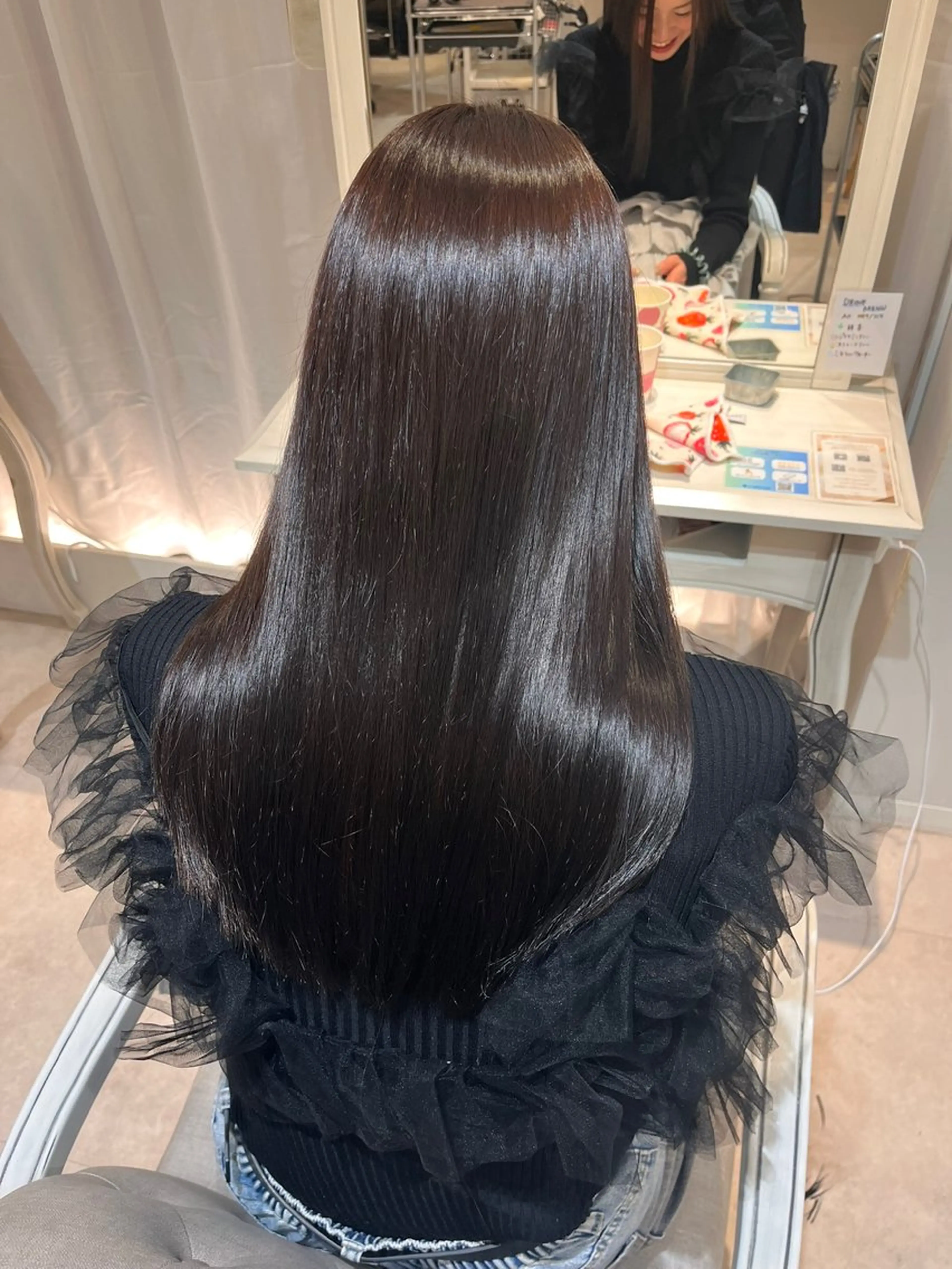 ロング カット 縮毛矯正 CreBiA🫧名駅 馬場のヘアスタイル