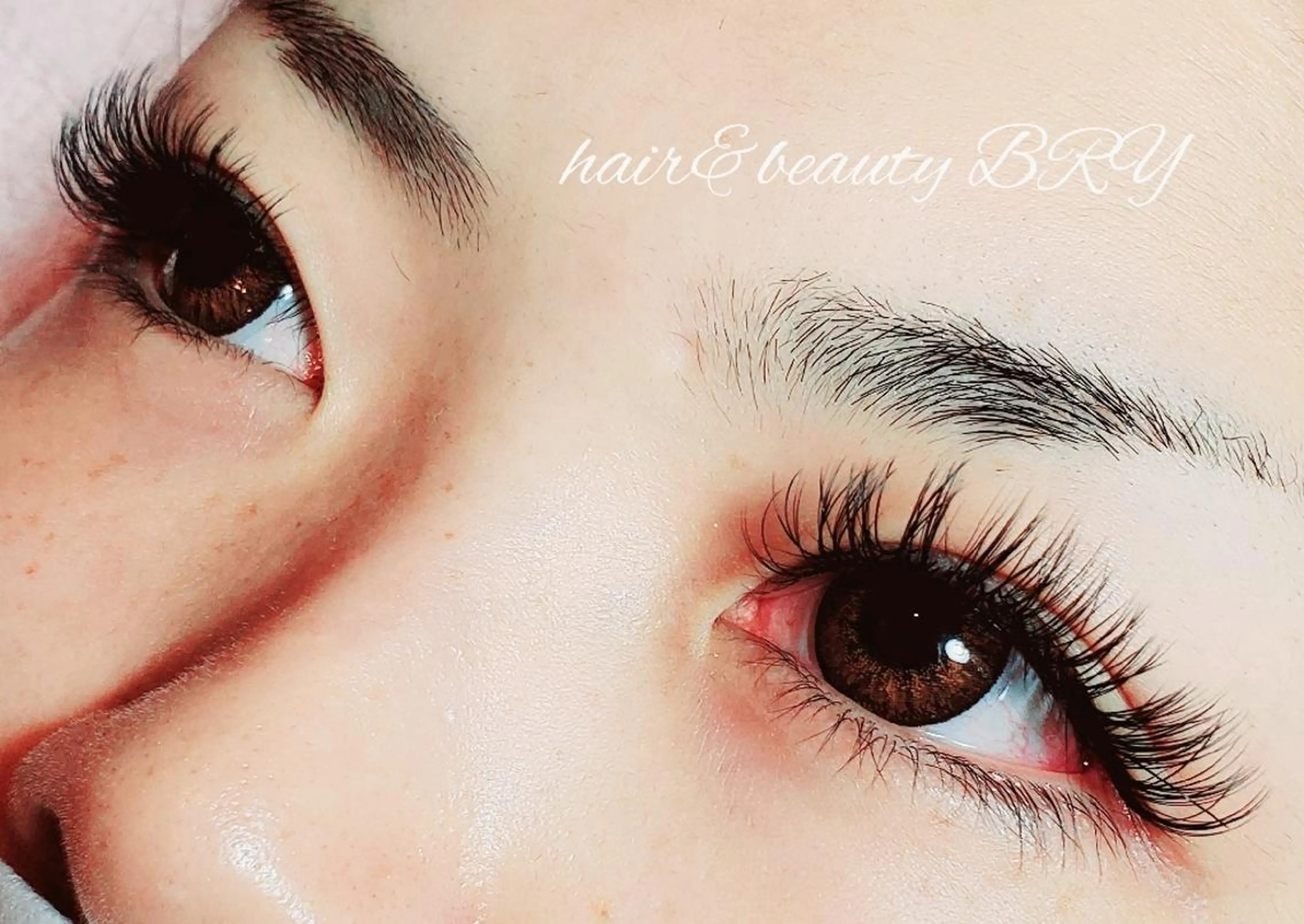 マツエク・マツパ 付け放題 バインドロック カラーマツエク フラットラッシュ ボリュームラッシュ Hair＆beauty BRY所属・hair& beauty BRYのマツエク・マツパデザイン