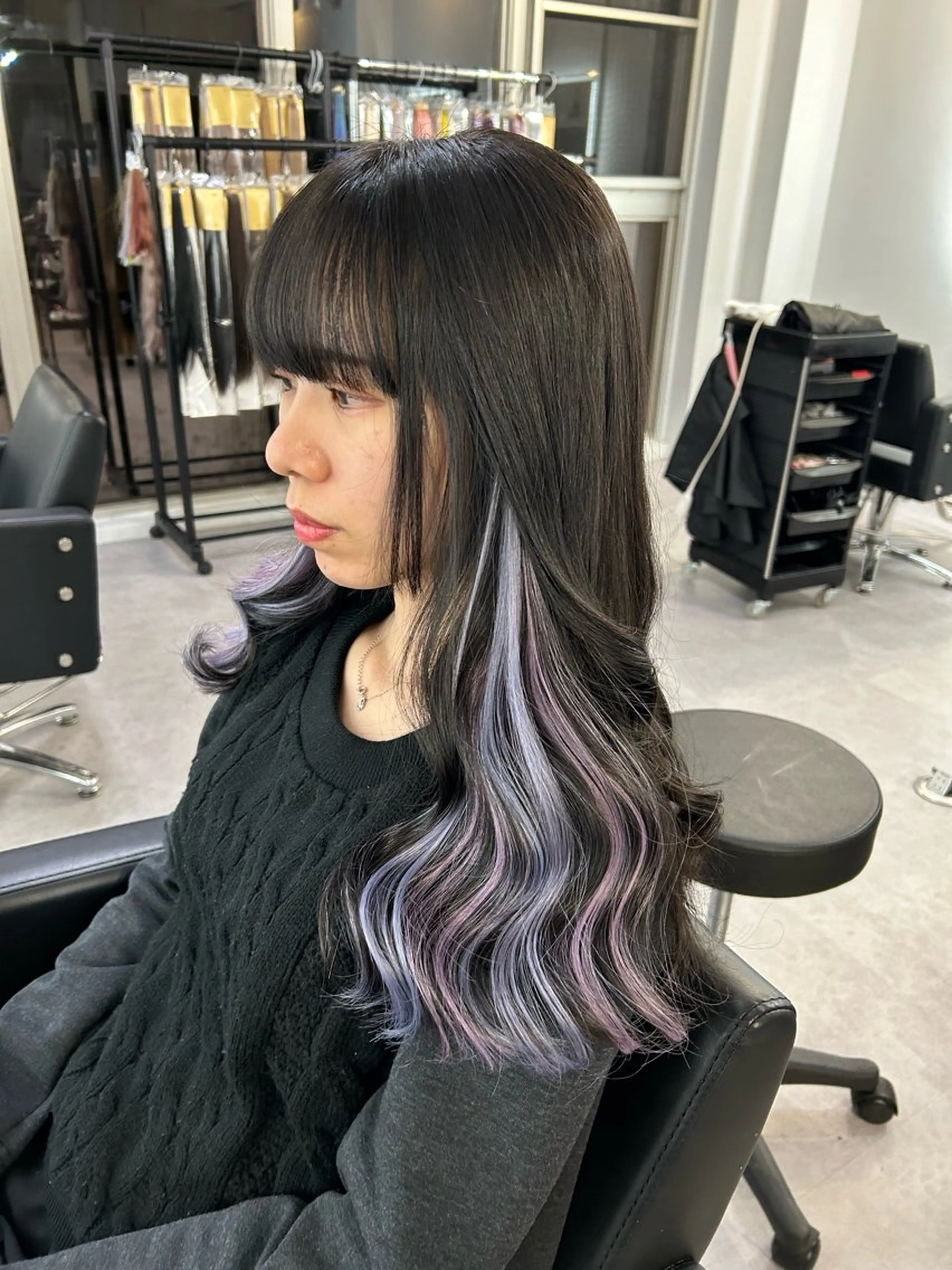 ロング カラー エクステ Cielro【 シェイロ 】所属・Cielro/ダブル カラー/西田咲希のヘアスタイル