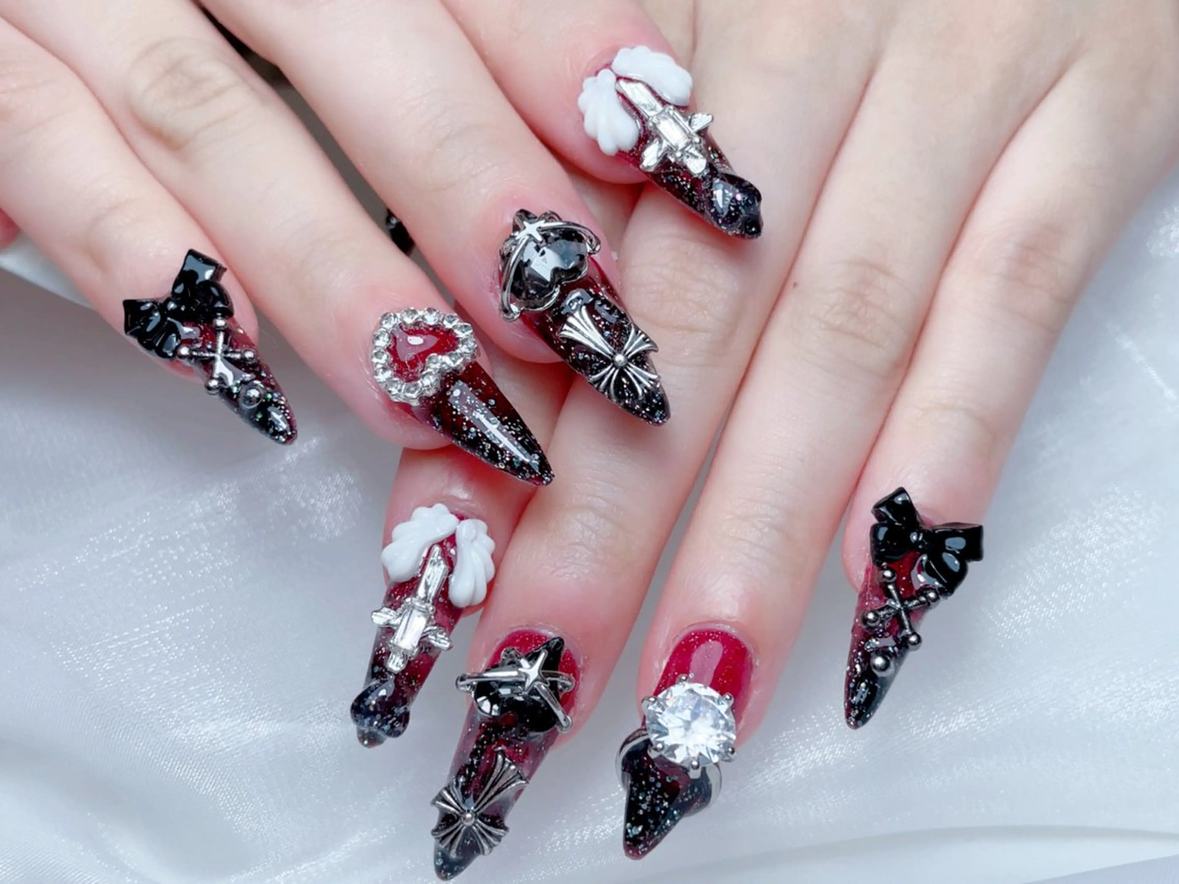 ネイル ハンドネイル M🌷nail 長さだし専門店のネイルデザイン