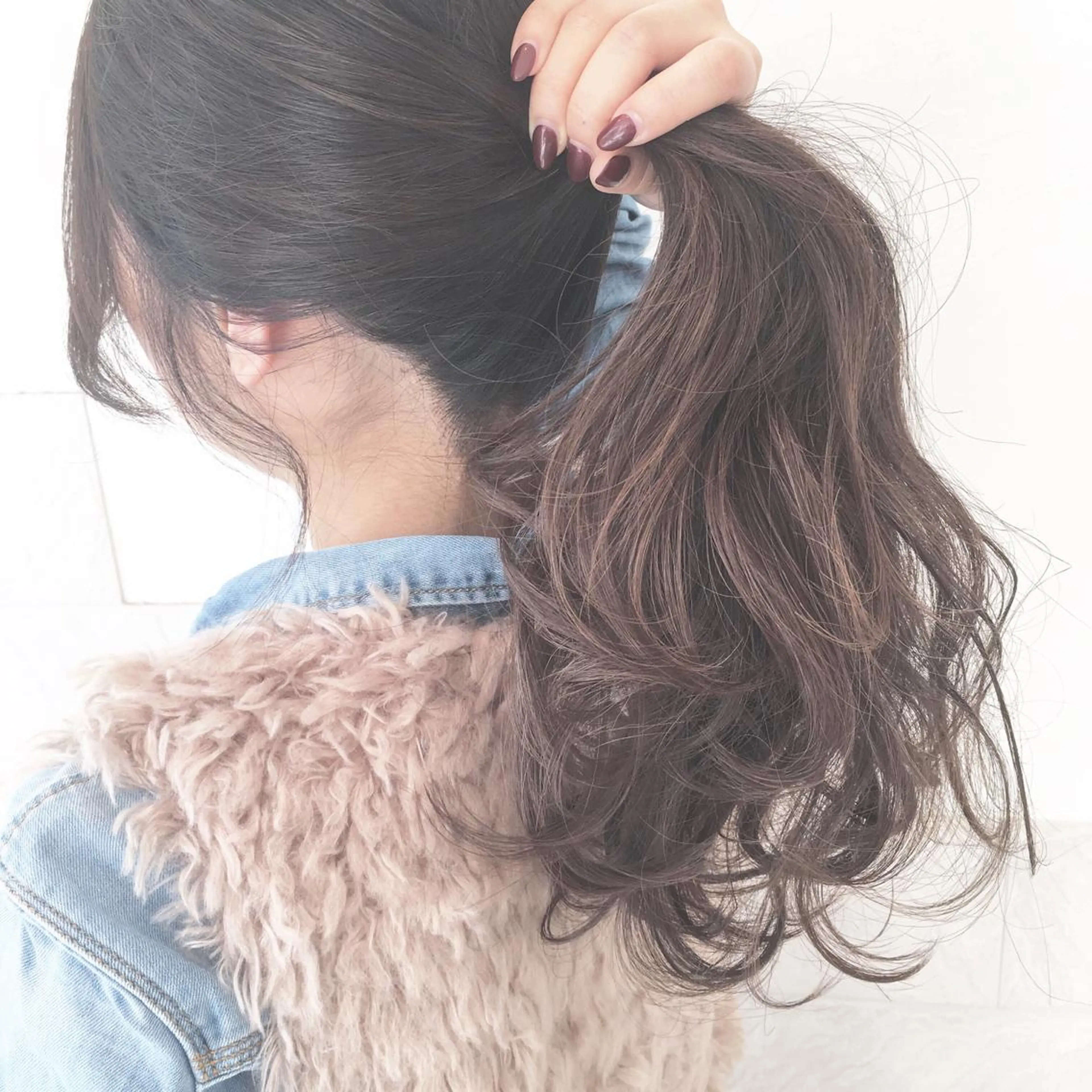 ロング カラー パーマ ヘアアレンジ ◆感動口コミ/最小顔 理論カット◆森口 峻のヘアスタイル