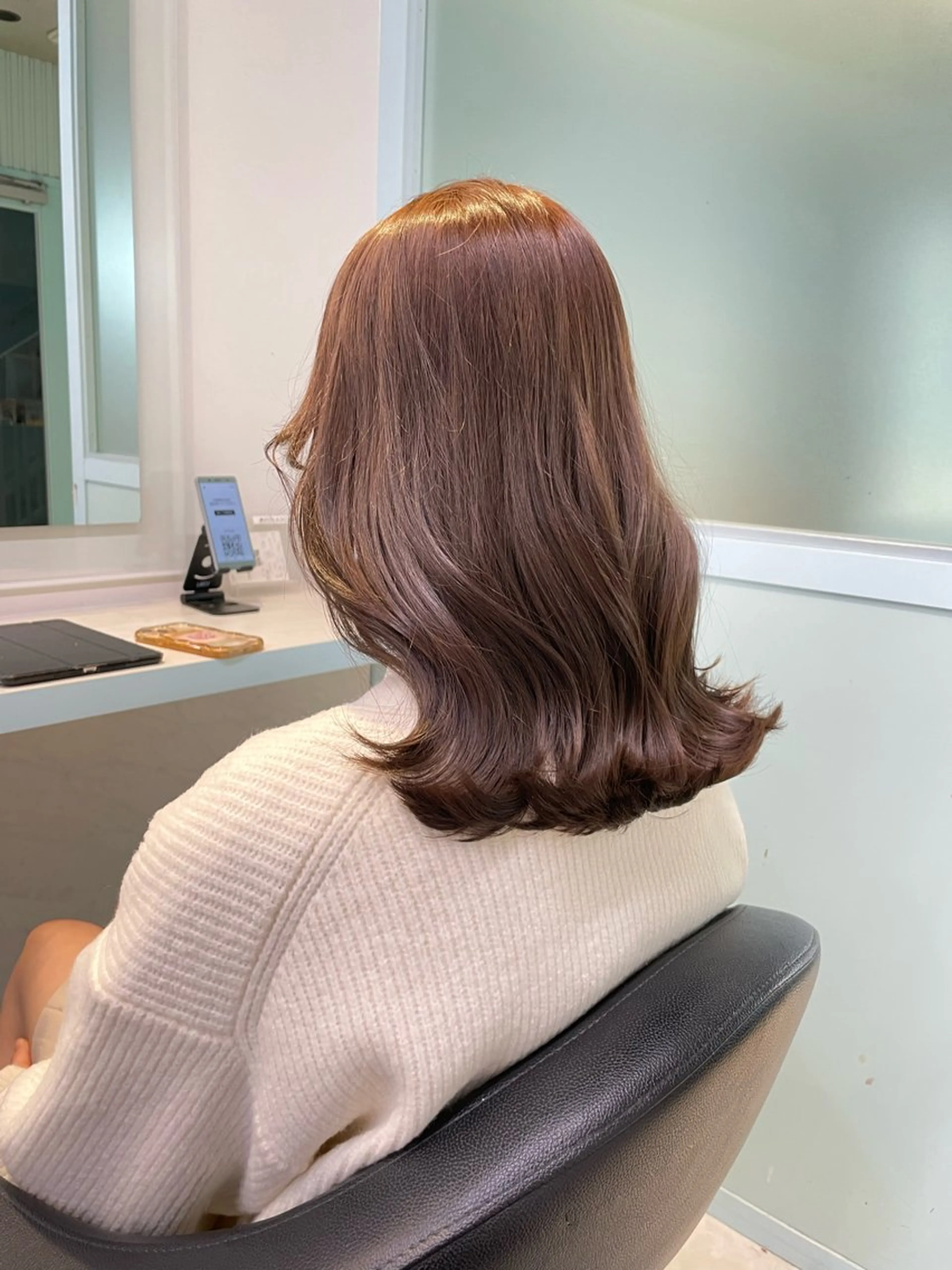 セミロング カラー Salowin池袋East 店3F所属・【美髪矯正/絹髪】 🎀hinano🎀のヘアスタイル