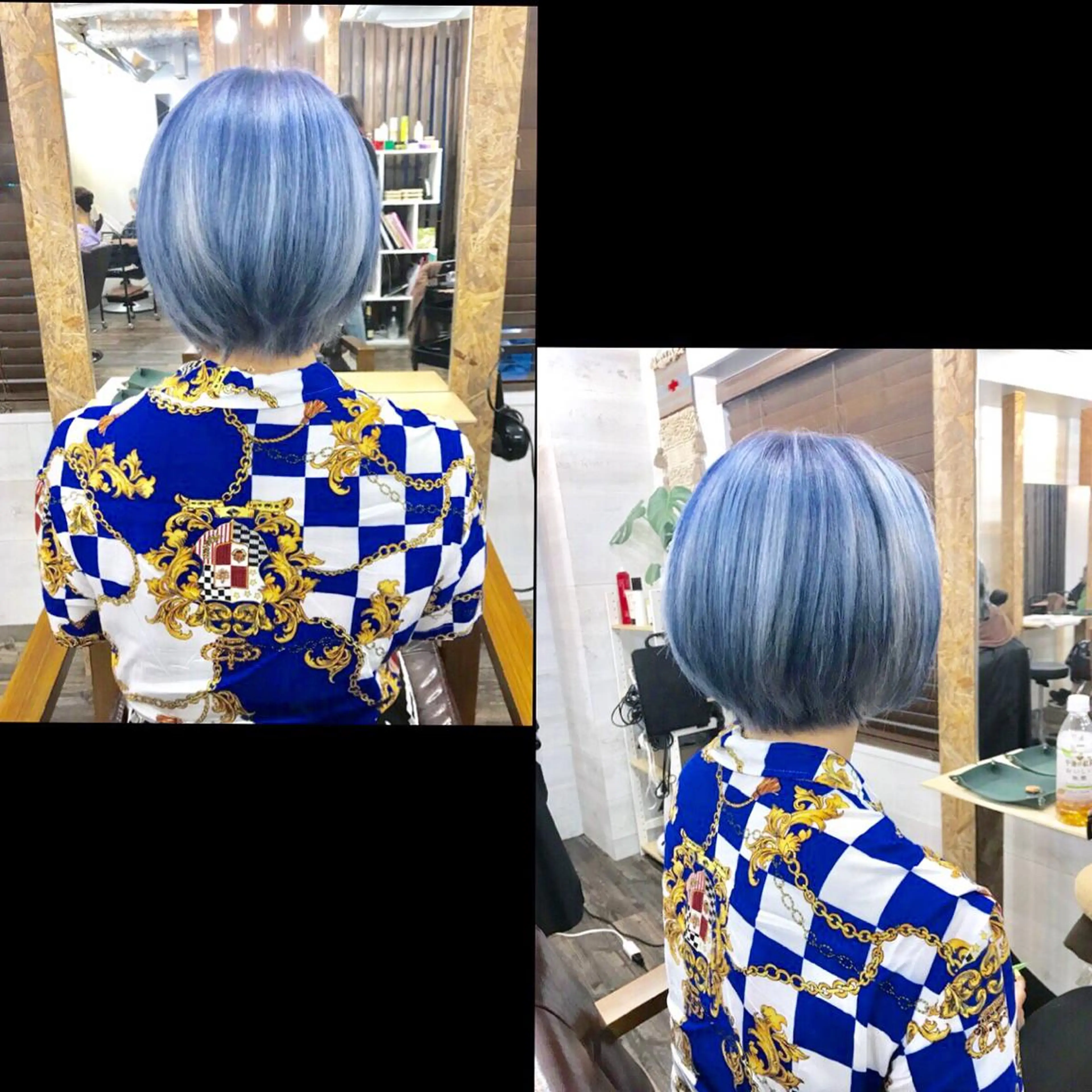 ショート ヘアカラー ✯カラー&編み込み エクステ✯池田智博✯のヘアスタイル