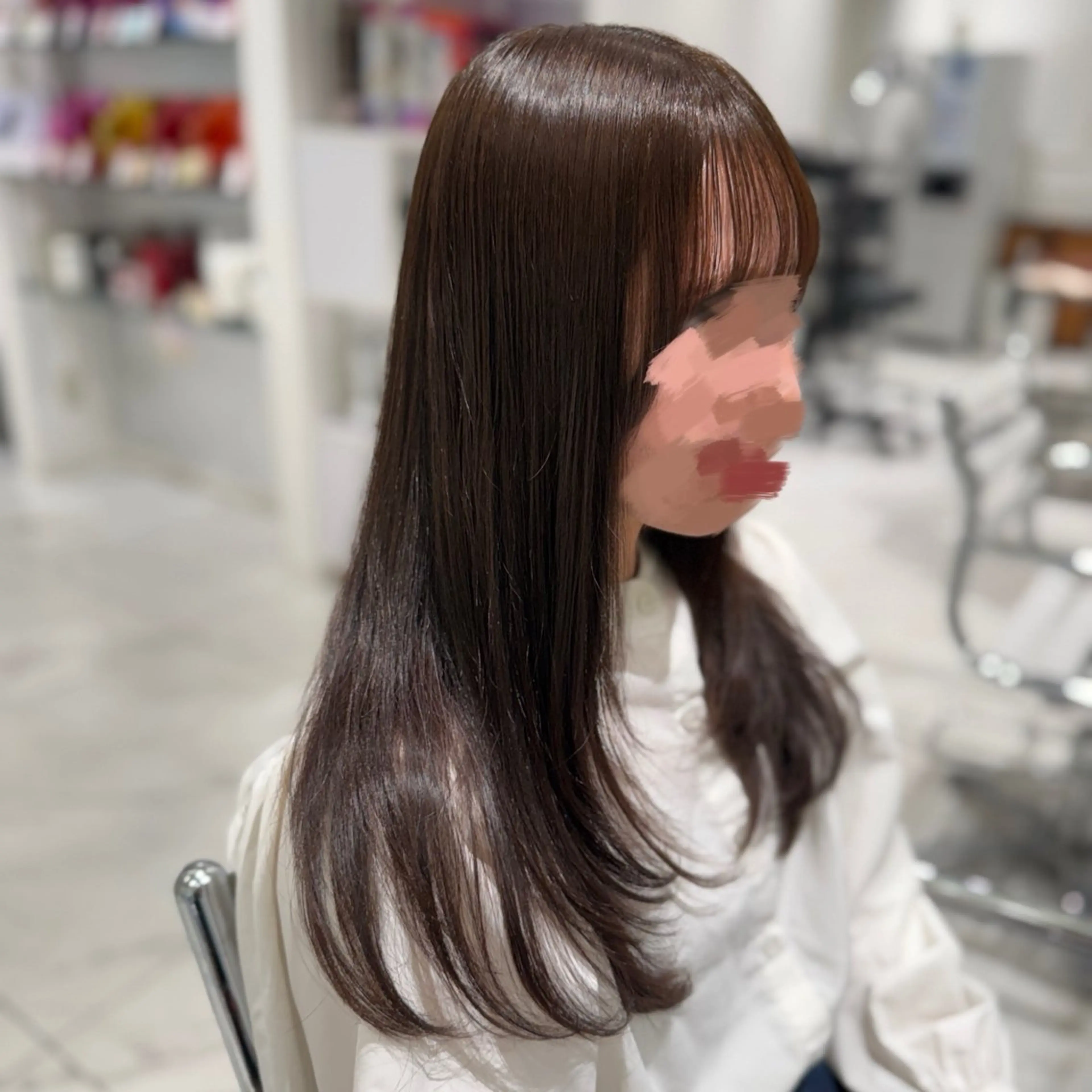 セミロング 韓国スタイル🇰🇷 児島葉月のヘアスタイル