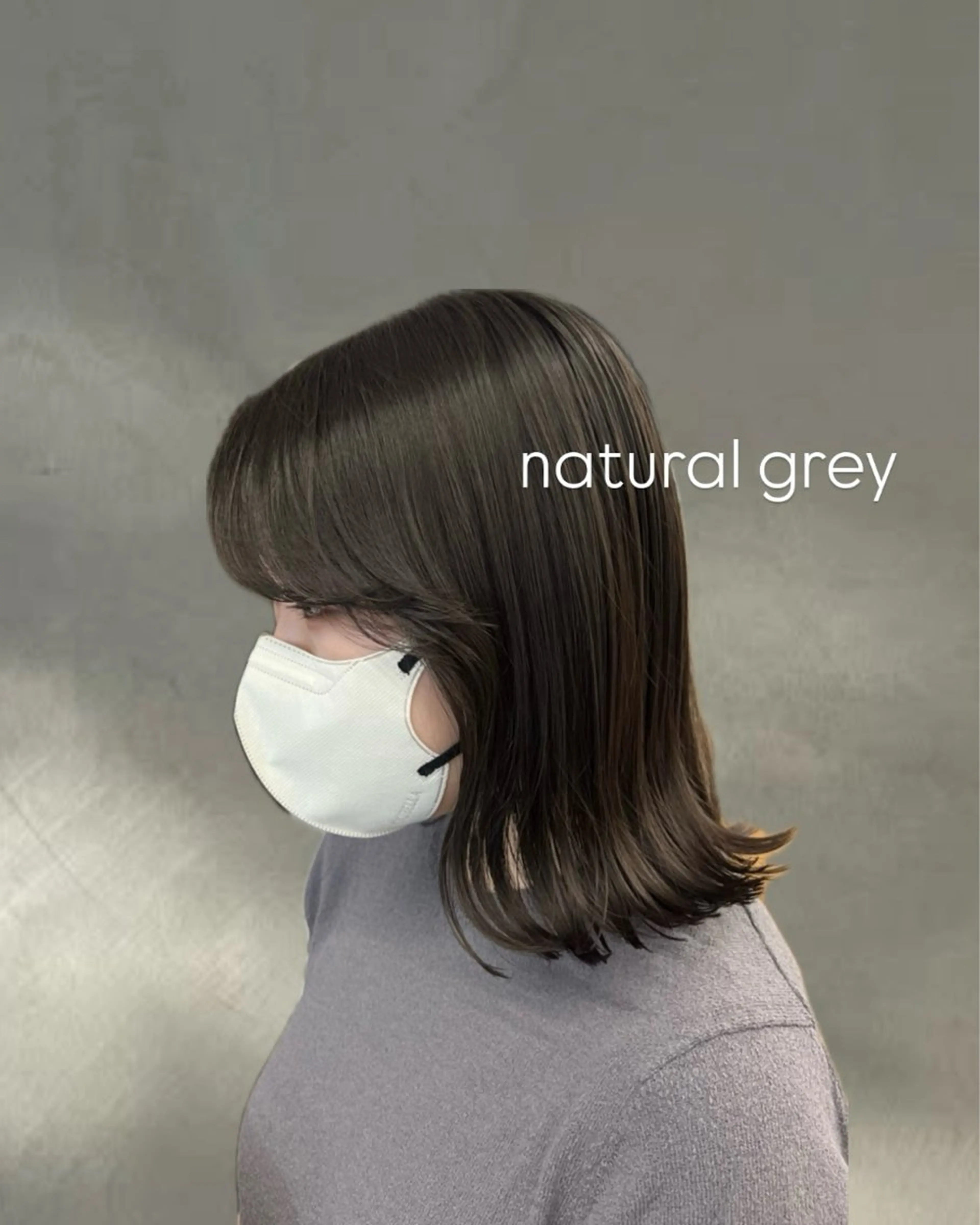 ミディアム カット ヘアカラー INORI /フェイスレイヤーのヘアスタイル