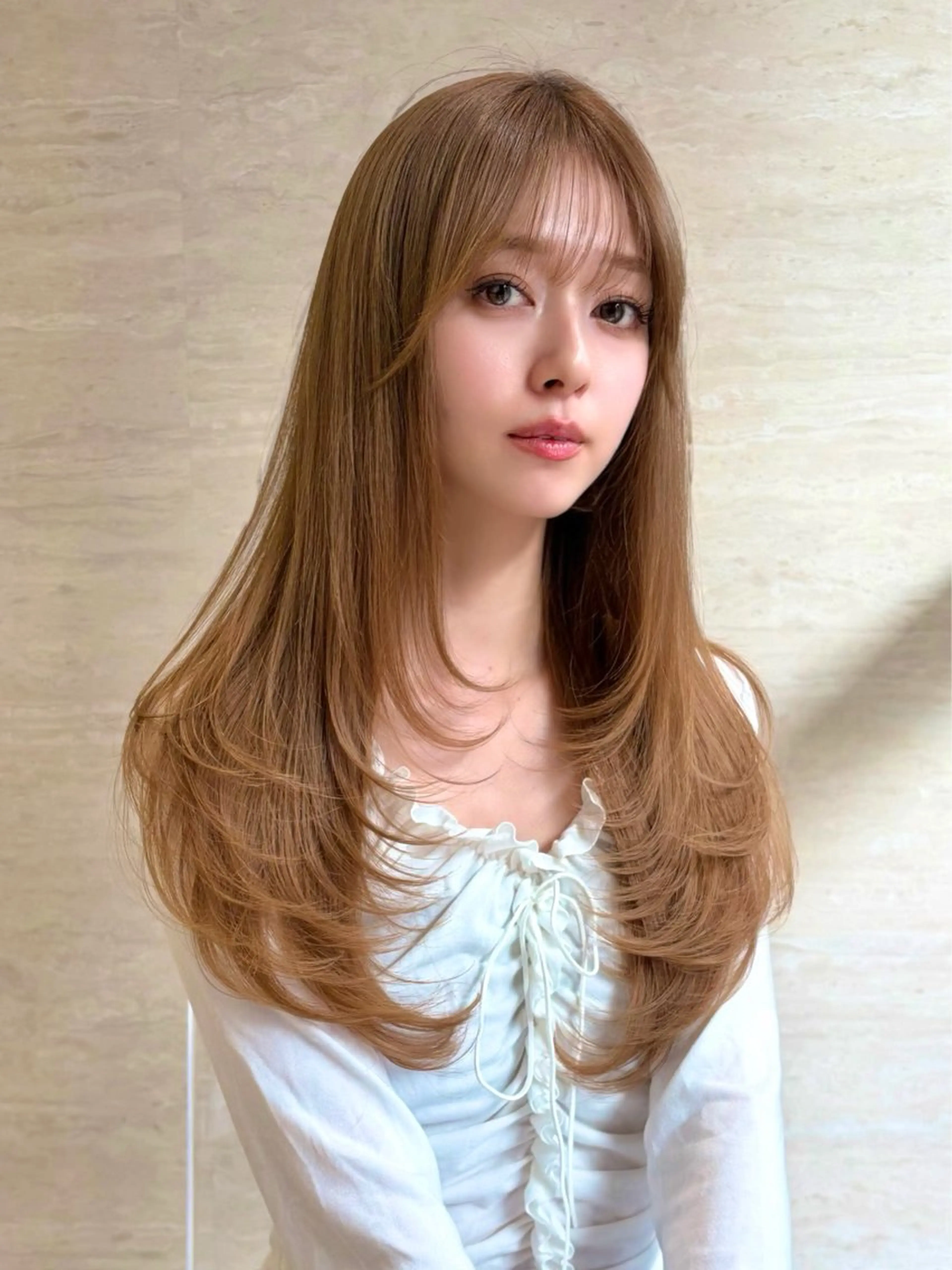 ロング カラー 透明感カラー カット ヘアカラー トリートメント PULSE yokohama所属・ボブ/韓国レイヤー /髪質改善/横浜駅のヘアスタイル