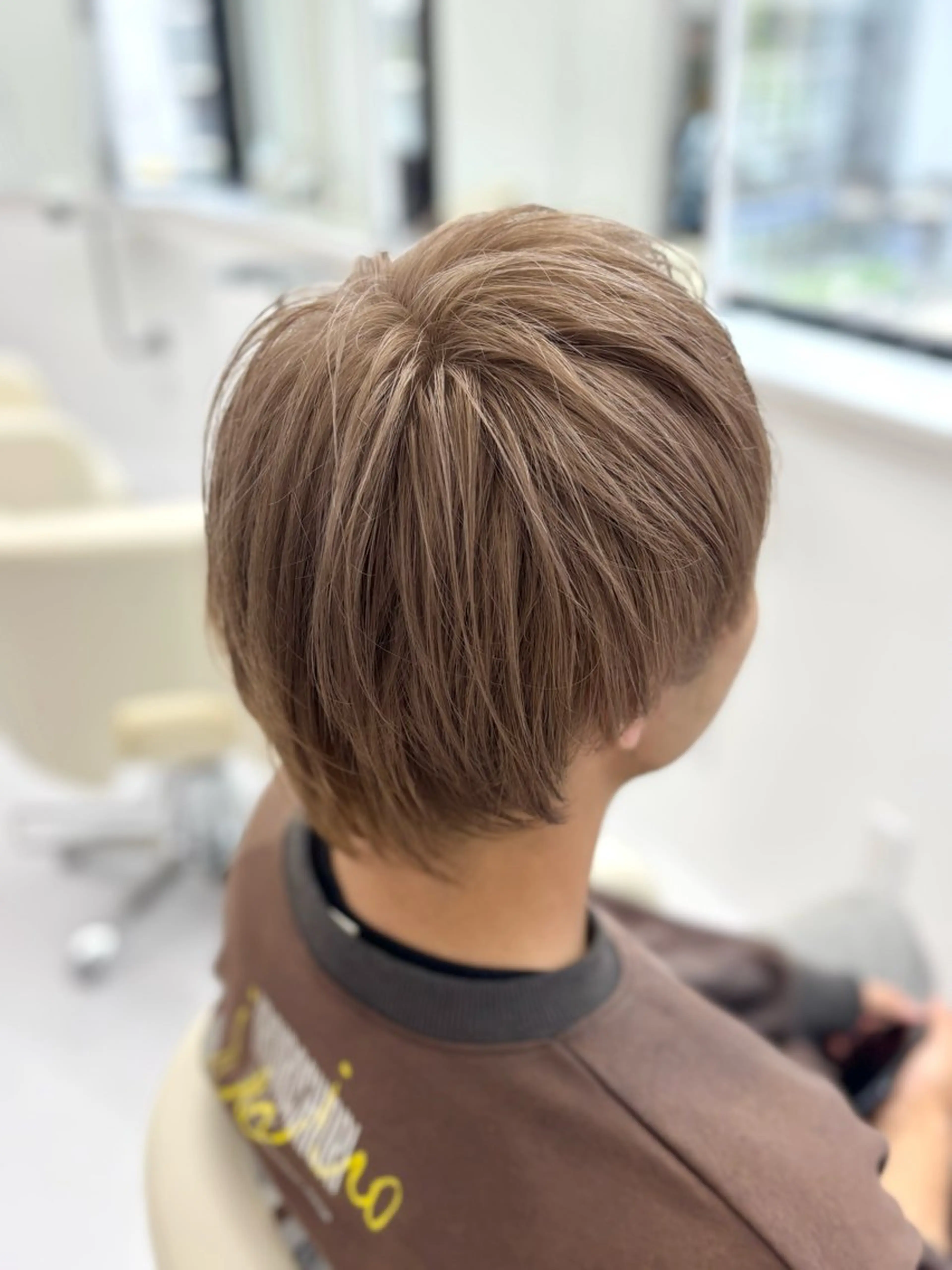 ミディアム メンズ ヘアカラー トリートメント パーマ&ブリーチ /飯牟田/GEAR.のヘアスタイル